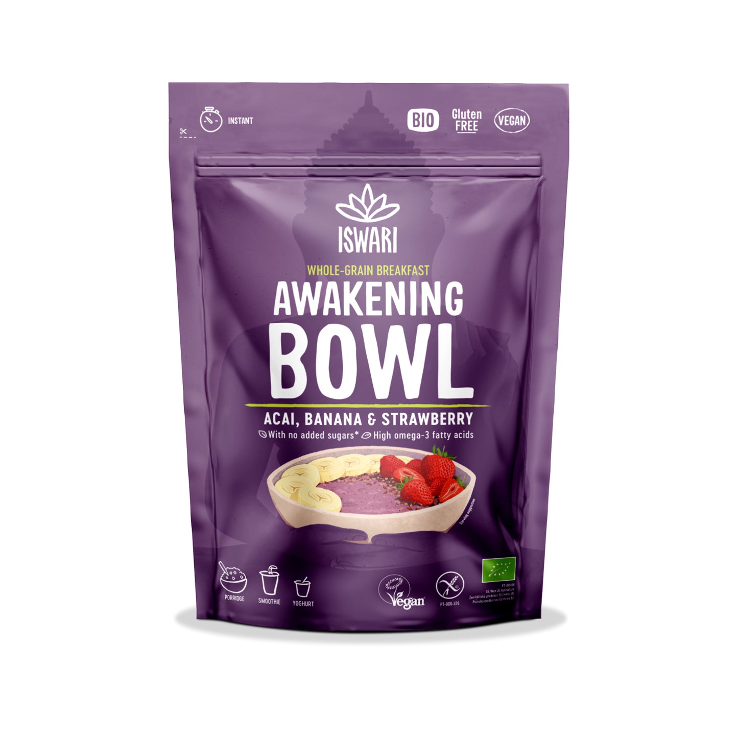 230158 Směs snídaňová açaí, banán, jahoda 360 g BIO ISWARI-1