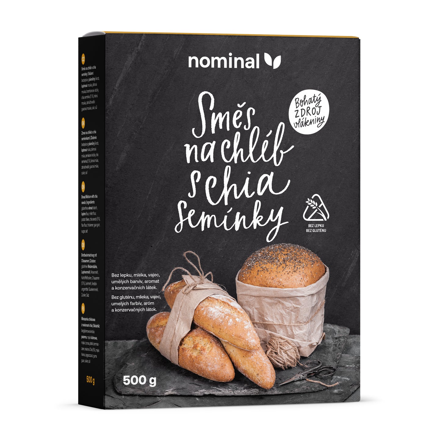 243042 Směs na chléb s chia semínky bezlepková 500 g NOMINAL -1