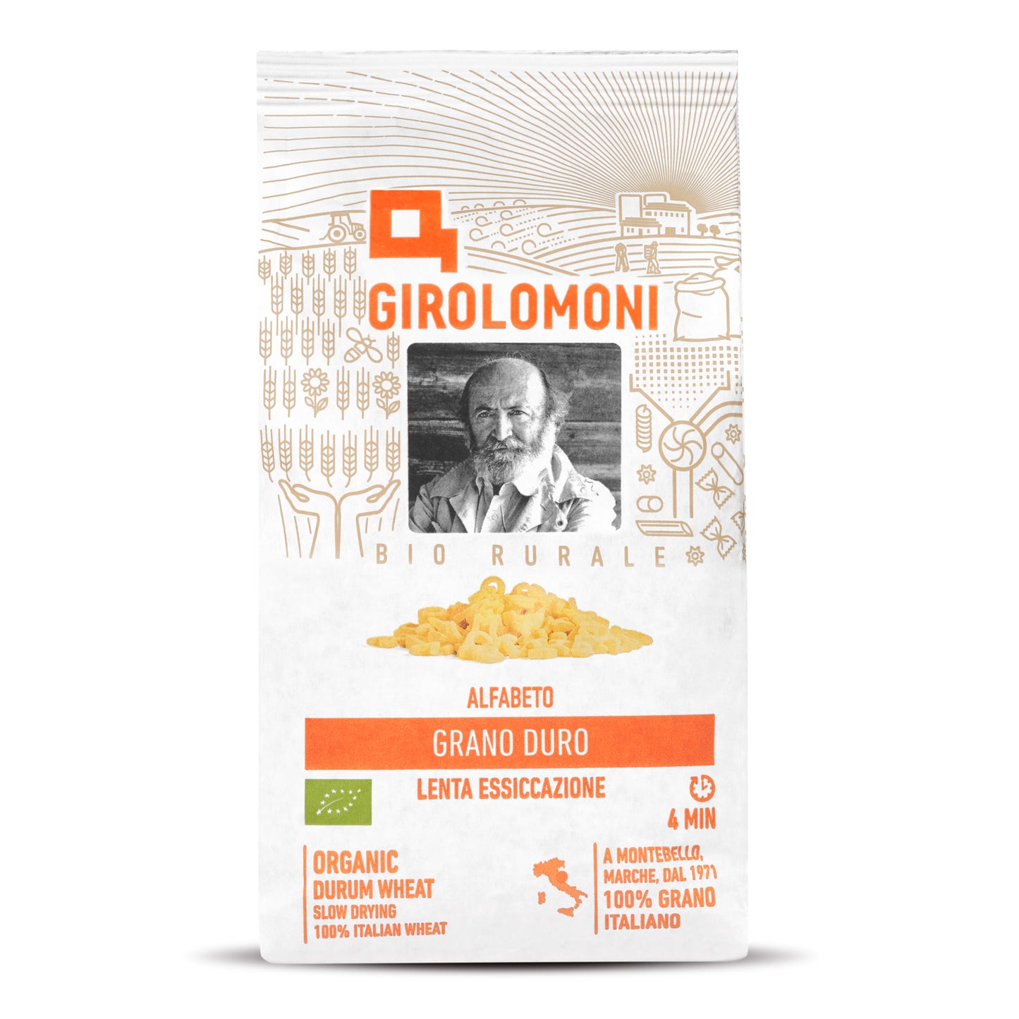 260147 Těstoviny abeceda polévkové semolinové 500 g BIO GIROLOMONI-1