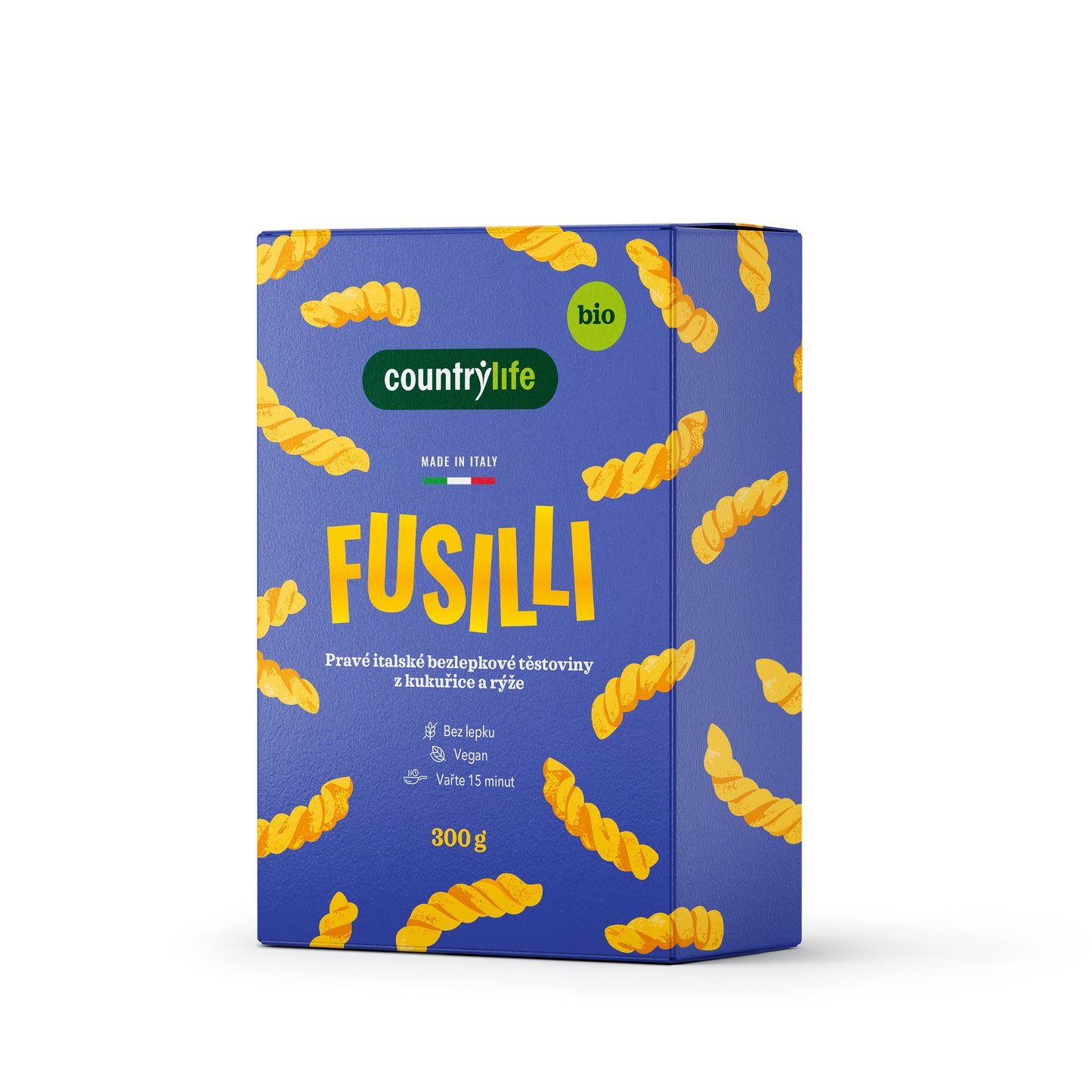260185 Těstoviny fusilli kukuřično-rýžové 300 g BIO COUNTRY LIFE-1