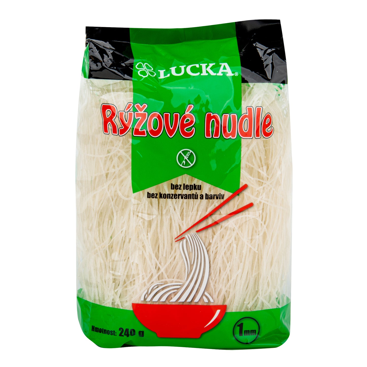 263022 Těstoviny nudle rýžové 1 mm bezlepkové 240 g LUCKA-2