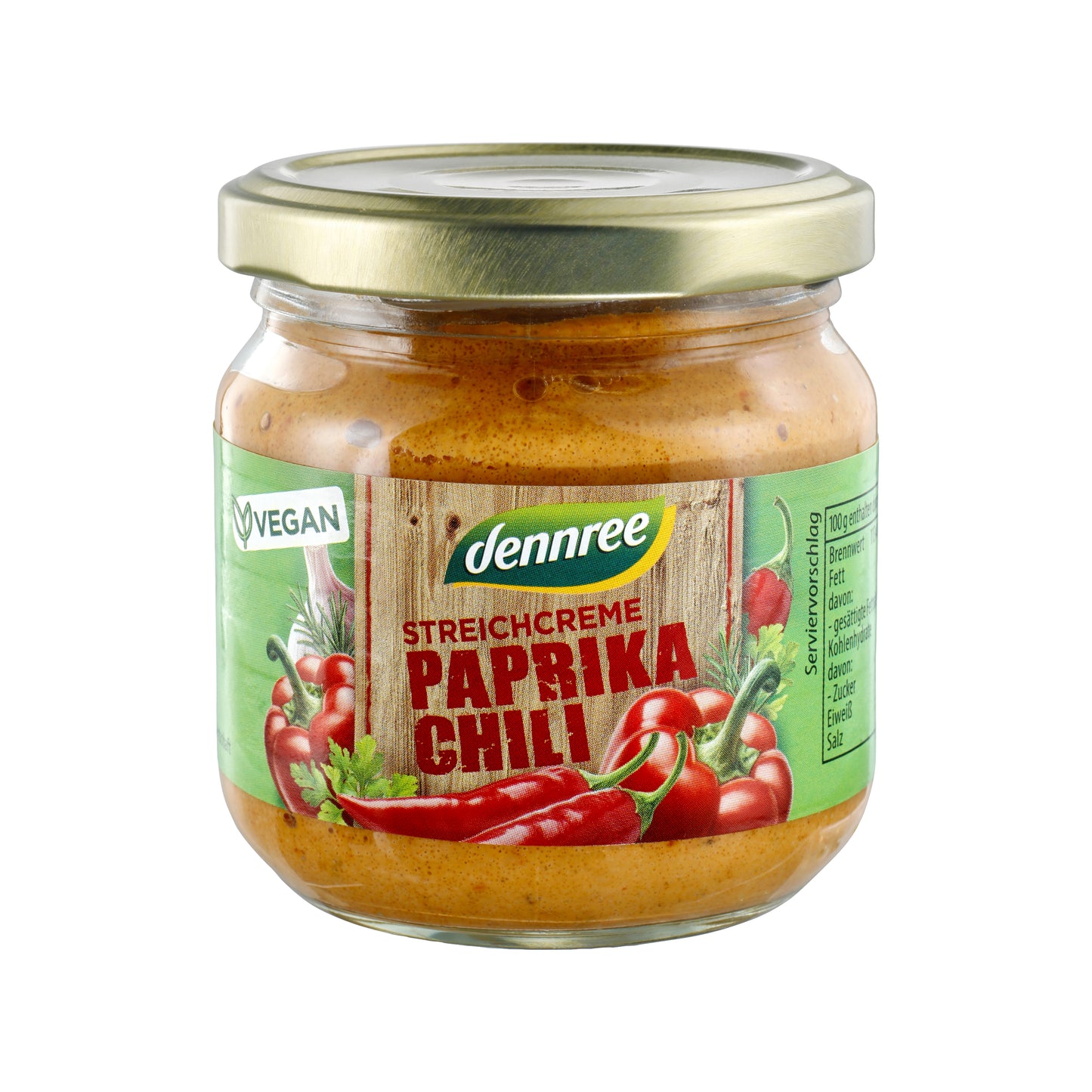 310033 Pomazánka paprika a chilli 180 g BIO DENNREE-1