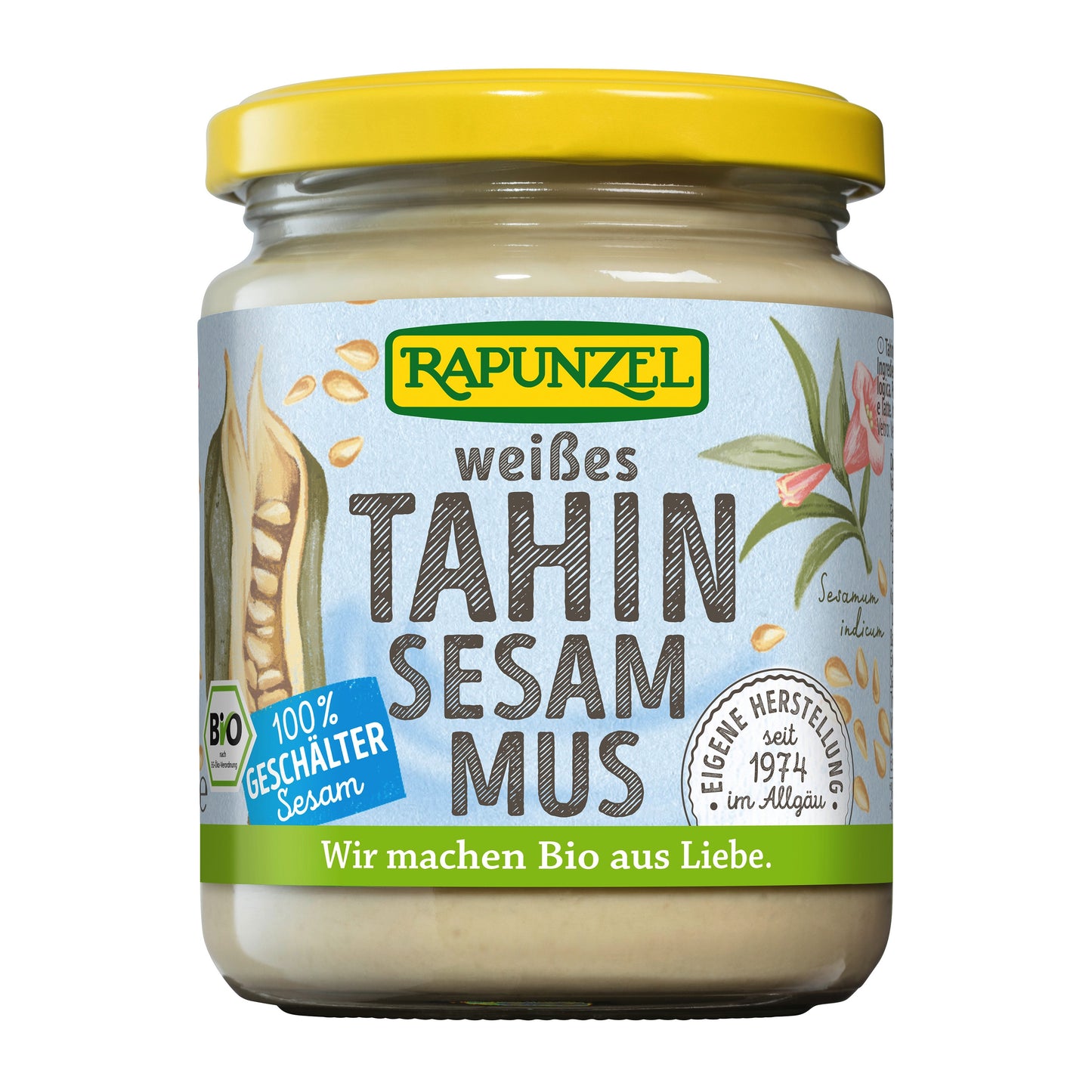 313018 Tahini bílé sezamová pasta 100 % 250 g BIO RAPUNZEL-1