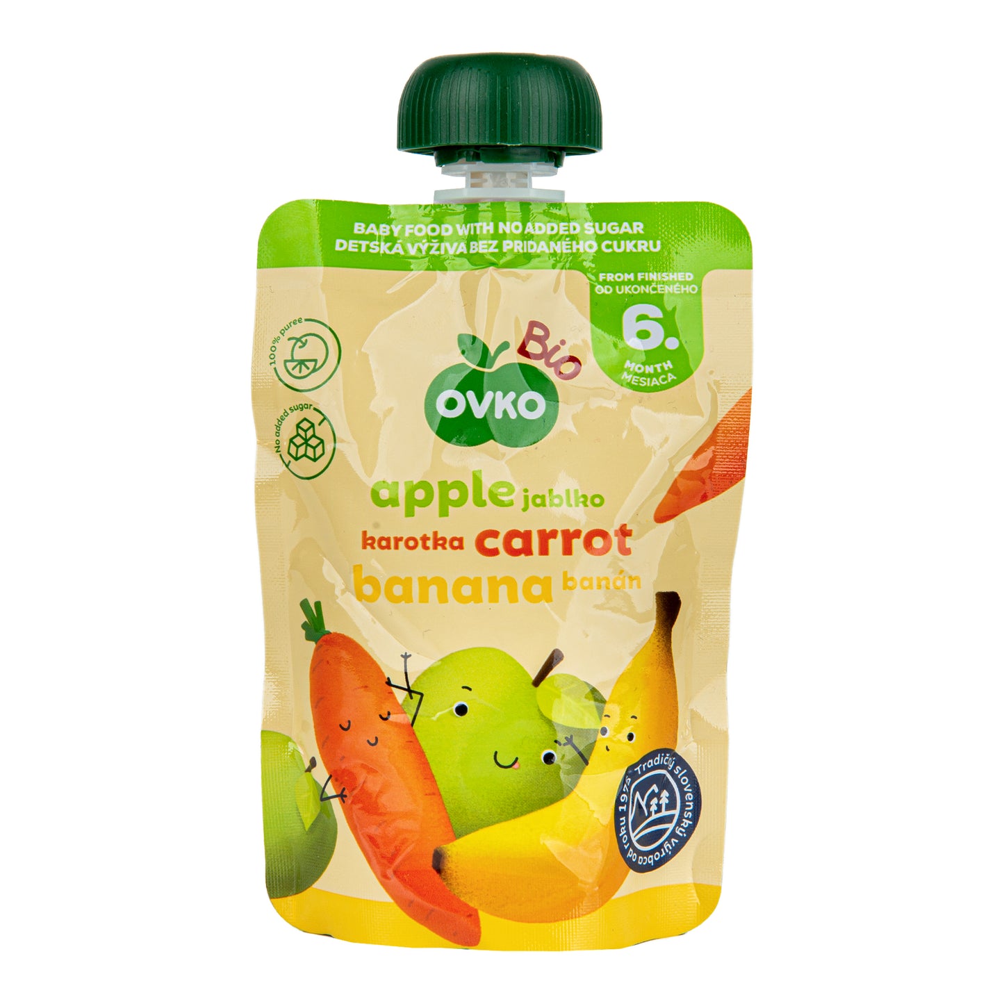 330076 Příkrm jablko, mrkev, banán 90 g BIO OVKO-1