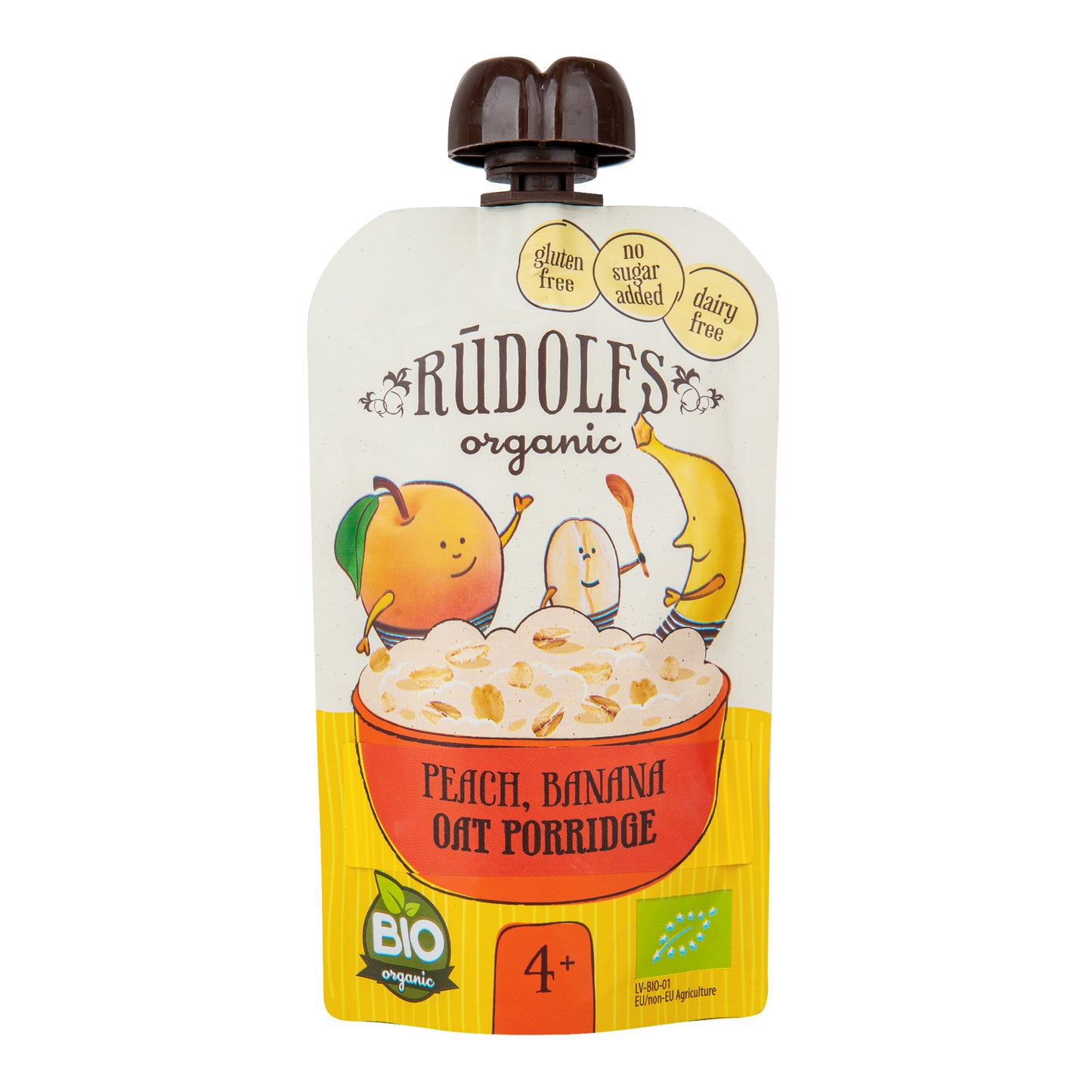 330097 Kapsička ovocná s ovesnou kaší broskev, banán 110 g BIO RUDOLFS-1
