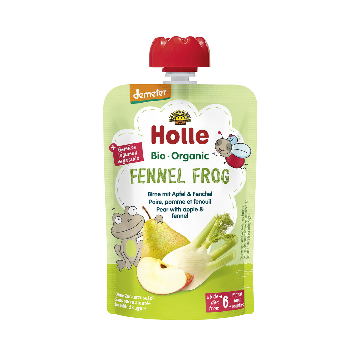 330130 Příkrm hruška s fenyklem - kapsička 100 g BIO HOLLE