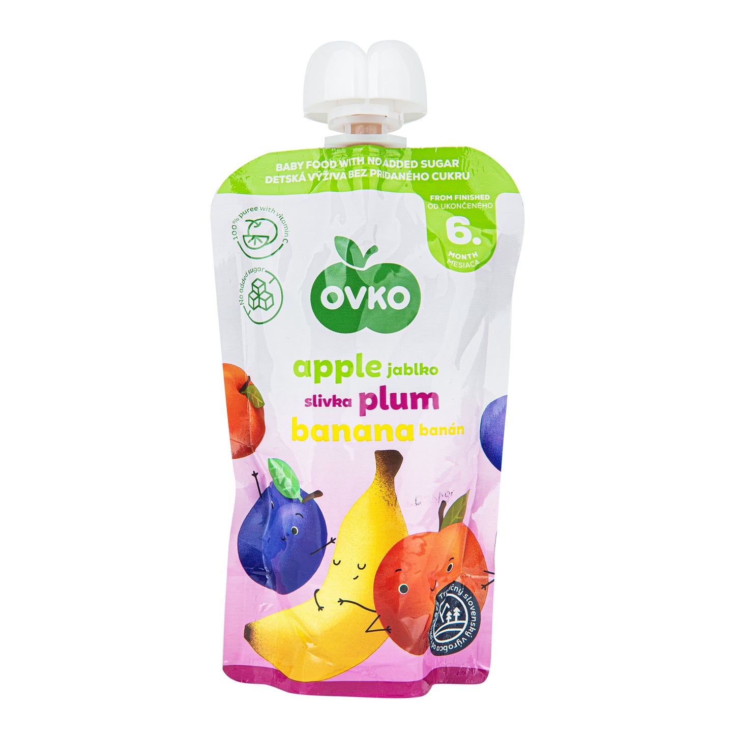 332033 Příkrm jablko, švestka, banán 120 g OVKO-1