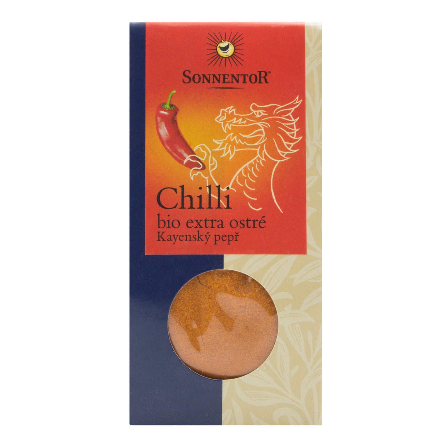 411130 Chilli mleté Kajenský pepř extra ostré 40 g BIO SONNENTOR-1