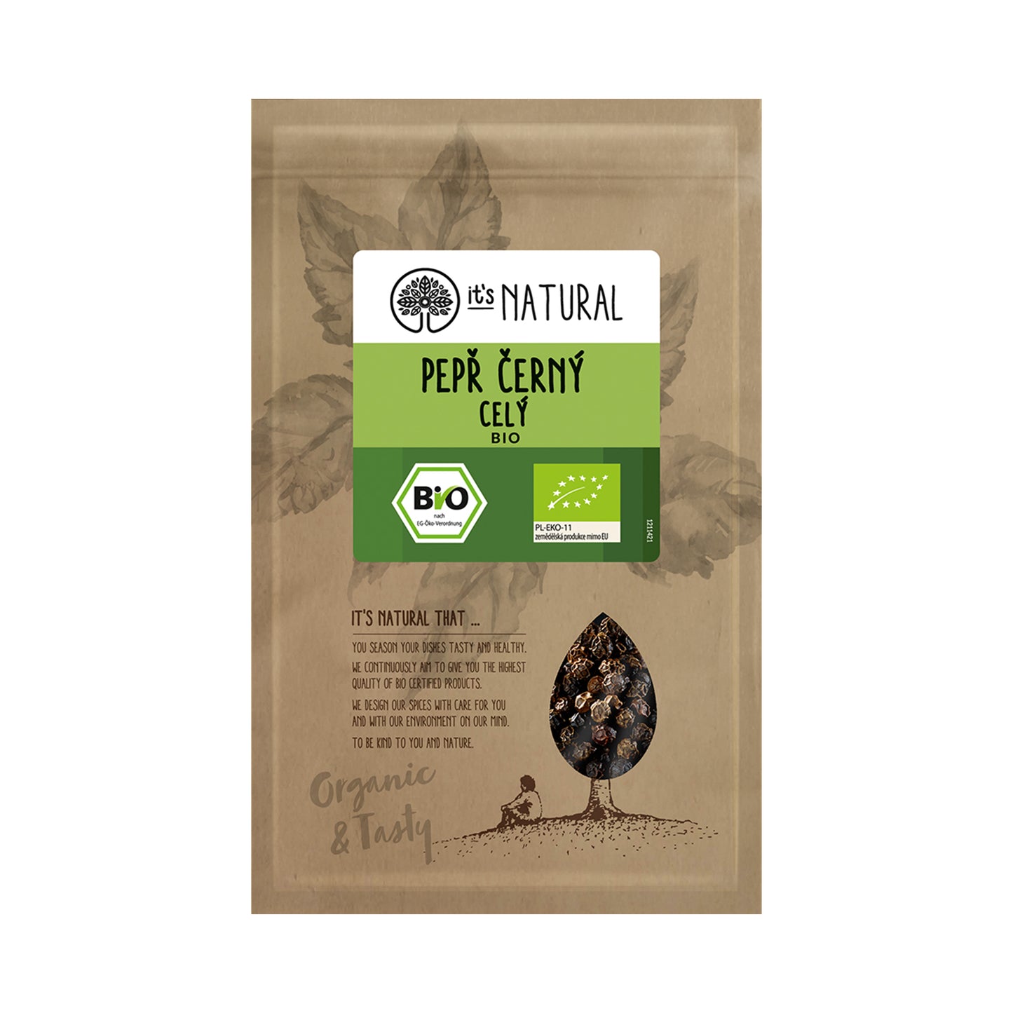 411322 Koření pepř černý celý 20 g BIO PĚKNÝ - UNIMEX-1