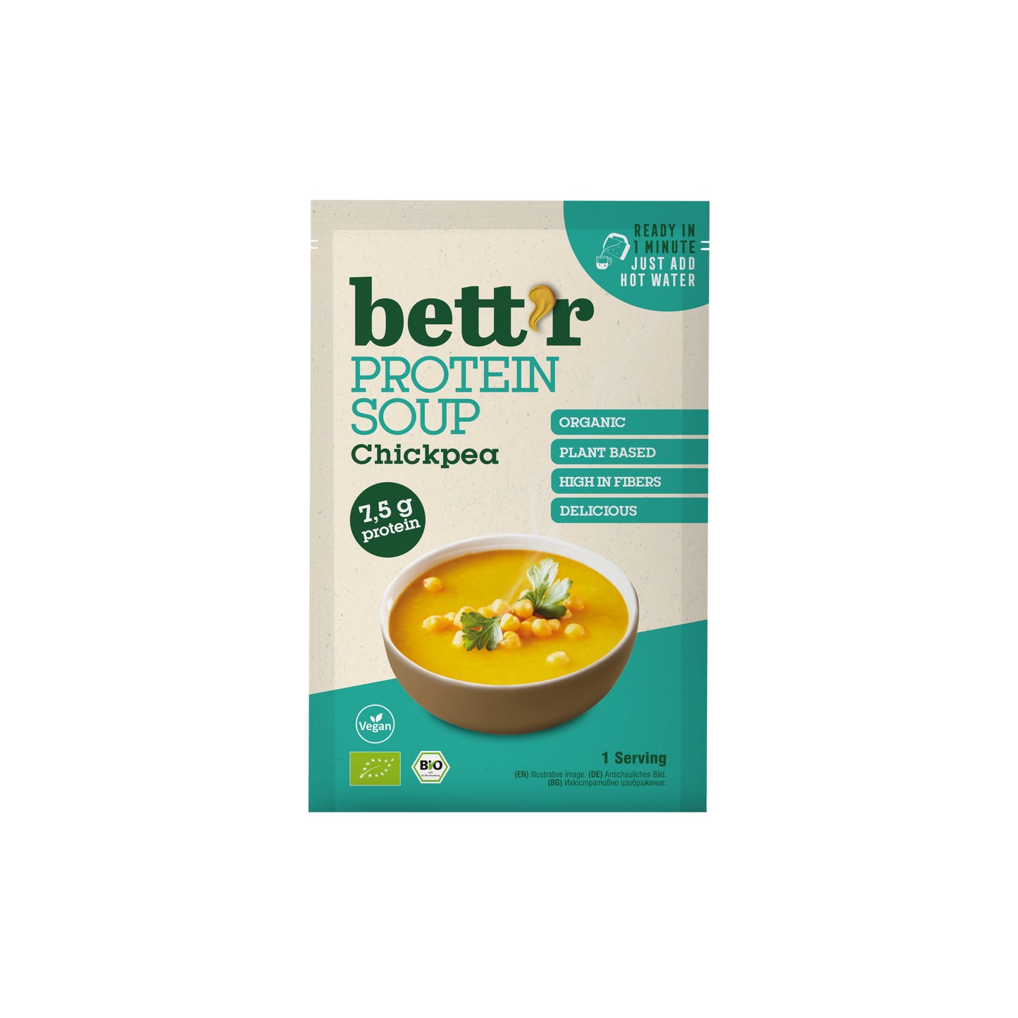 440265 Polévka instantní cizrnová proteinová 30 g BIO BETT´R-1