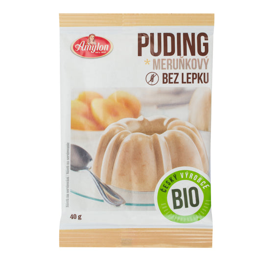 450007 Pudink meruňkový s kousky ovoce bezlepkový 40 g BIO   AMYLON-1
