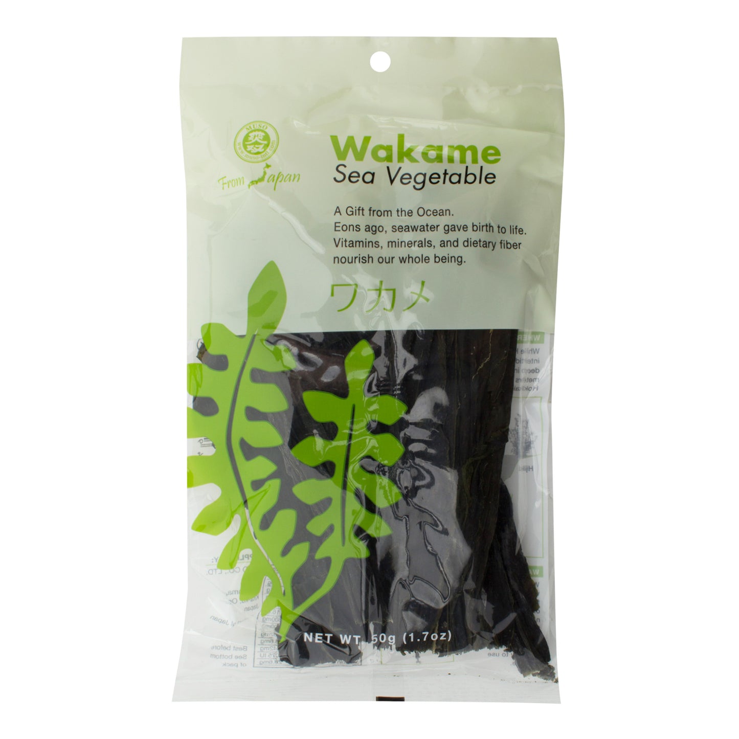 482016 Mořské řasy Wakame 50 g MUSO-1