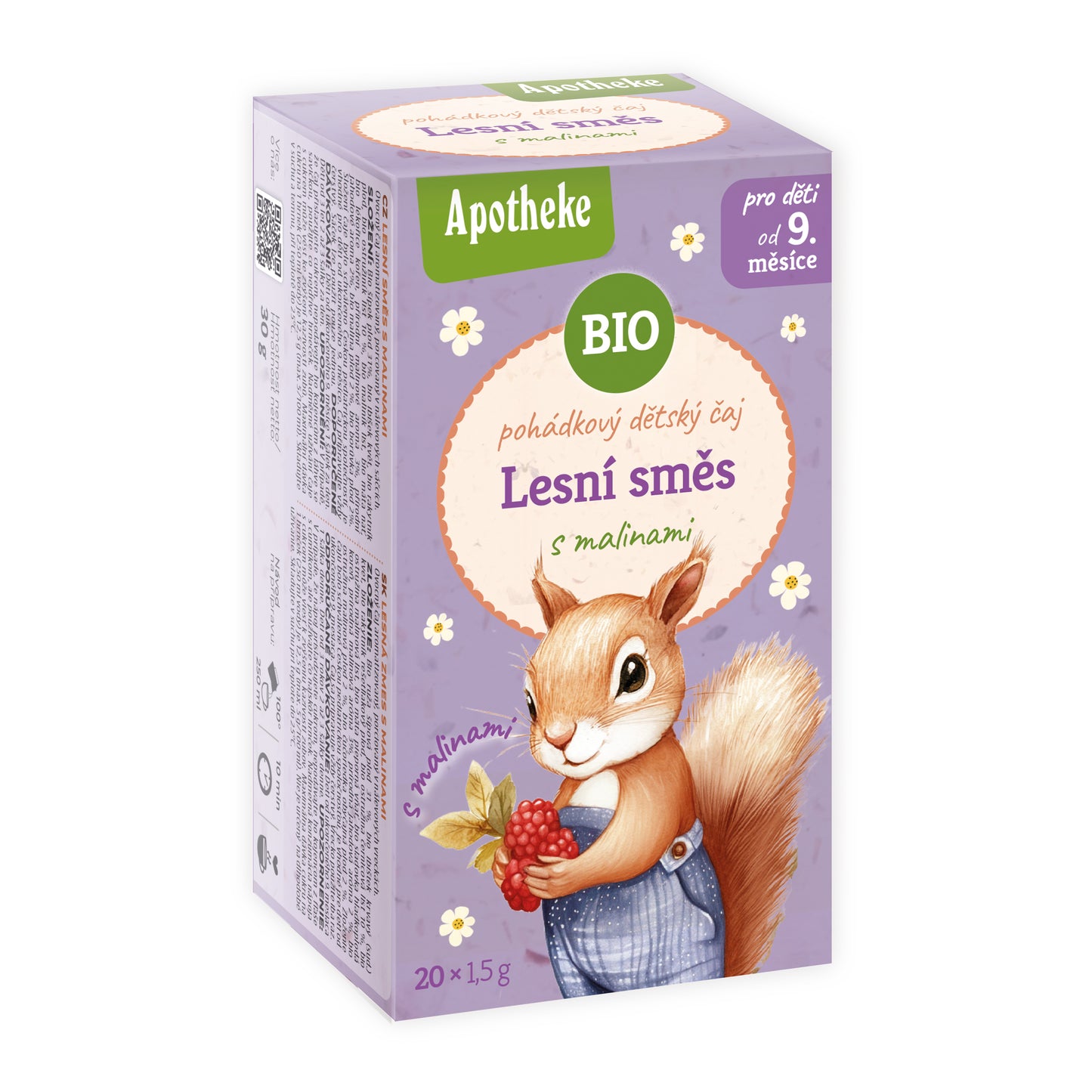 510579 Čaj dětský Lesní směs s malinou 20 sáčků 30 g BIO MEDIATE-1