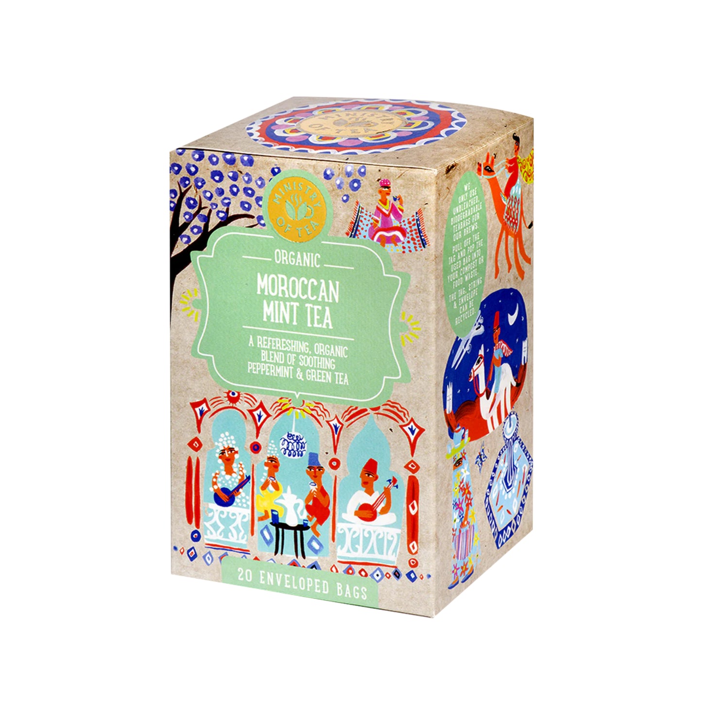 510621 Čaj mátový Maroccan Mint 20 sáčků 30 g BIO MINISTRY OF TEA-1