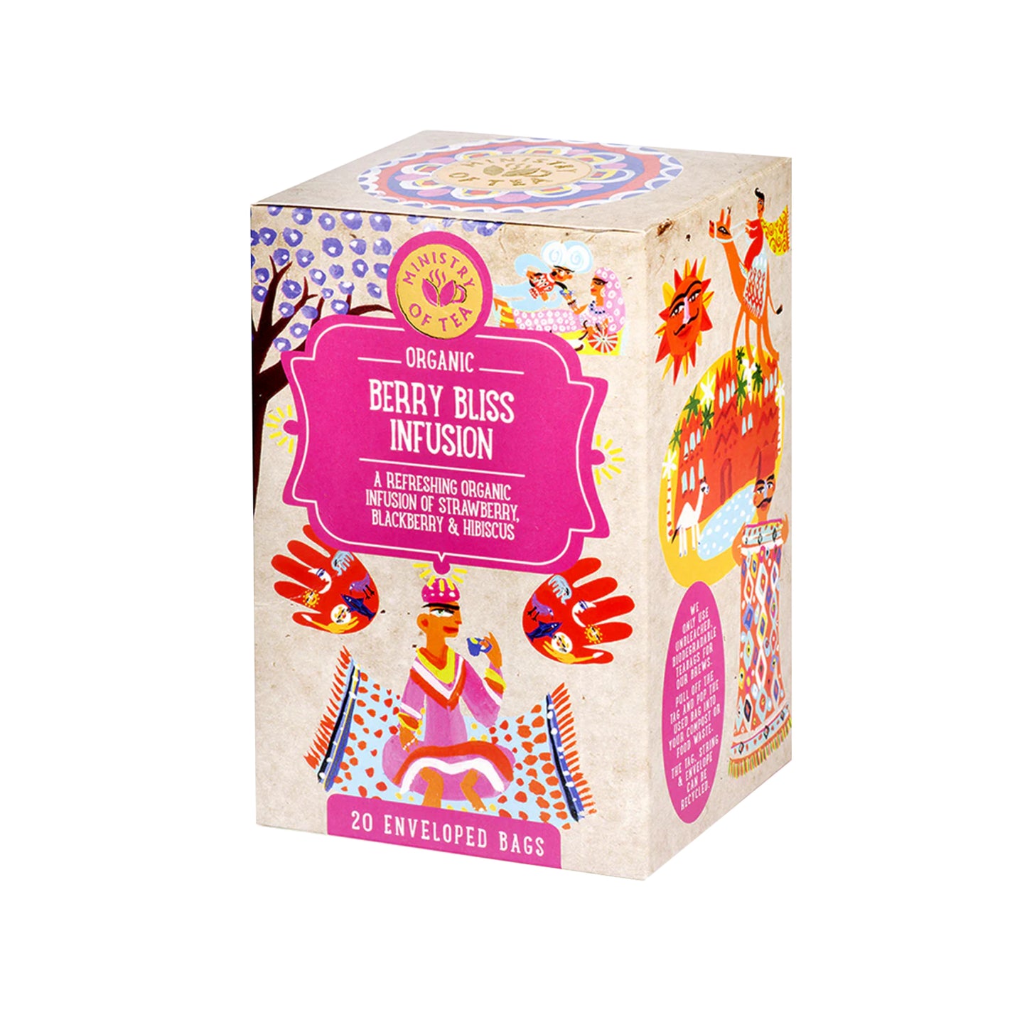 510622 Čaj ovocný Berry Bliss Infusion 20 sáčků 30 g BIO MINISTRY OF TEA-1