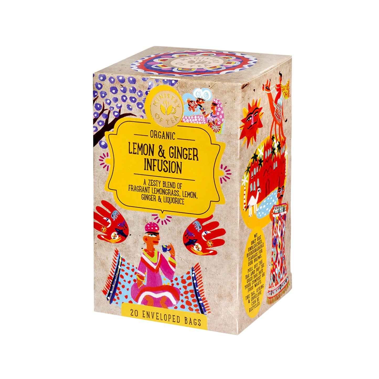 510623 Čaj Lemon & Ginger 20 sáčků 35 g BIO MINISTRY OF TEA-1