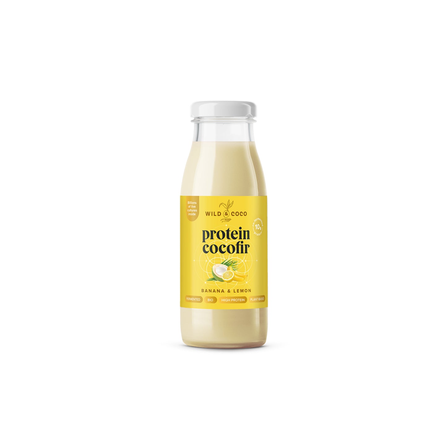 530093 Nápoj kokosový Protein Cocofir Banana Lemon 250 ml BIO WILD & COCO-1