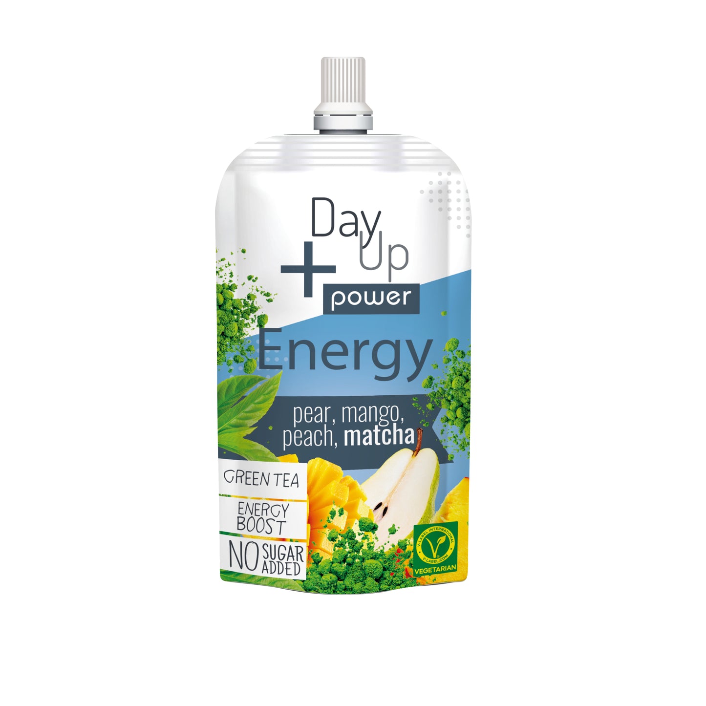 532095 Dezert ovocný hruška, mango, broskev, matcha - kapsička 100 g DAY UP-1