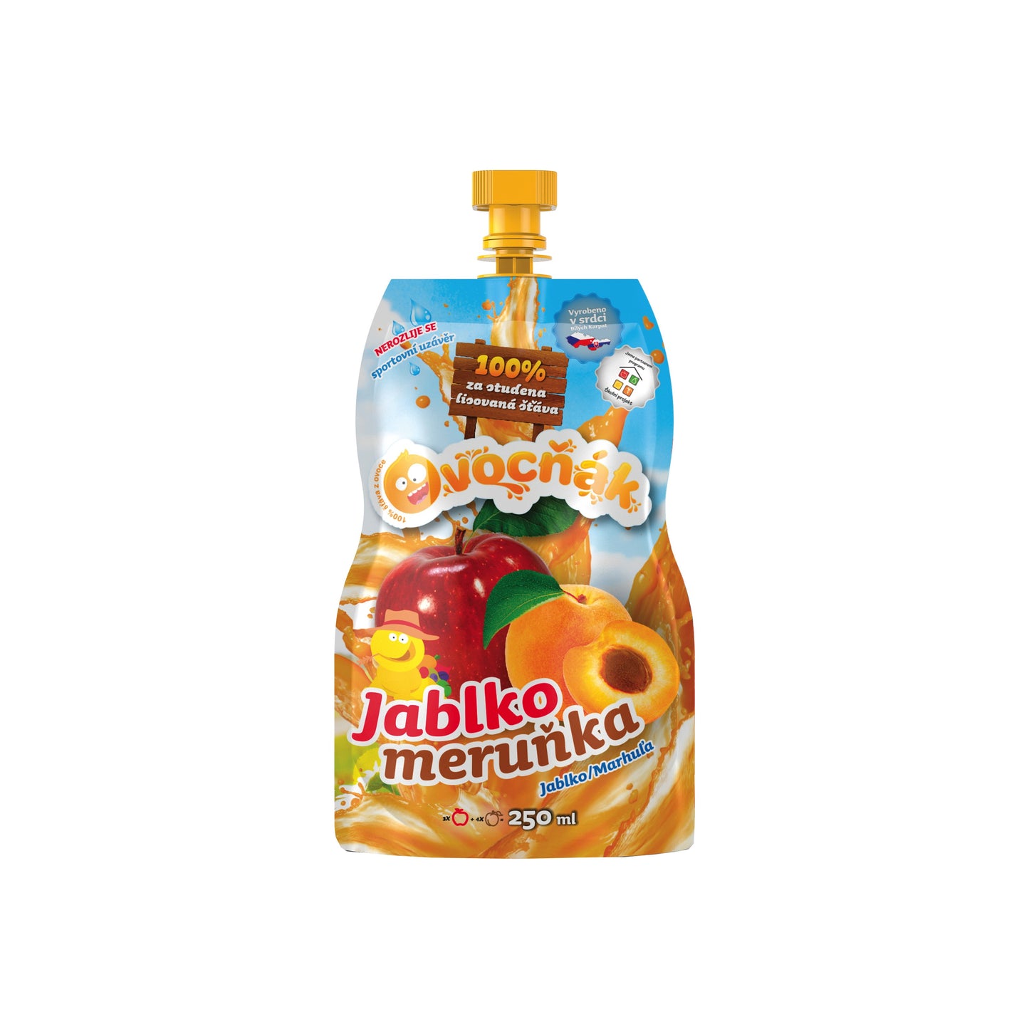 552086 Mošt ovocný jablko-meruňka 250 ml OVOCŇÁK-1