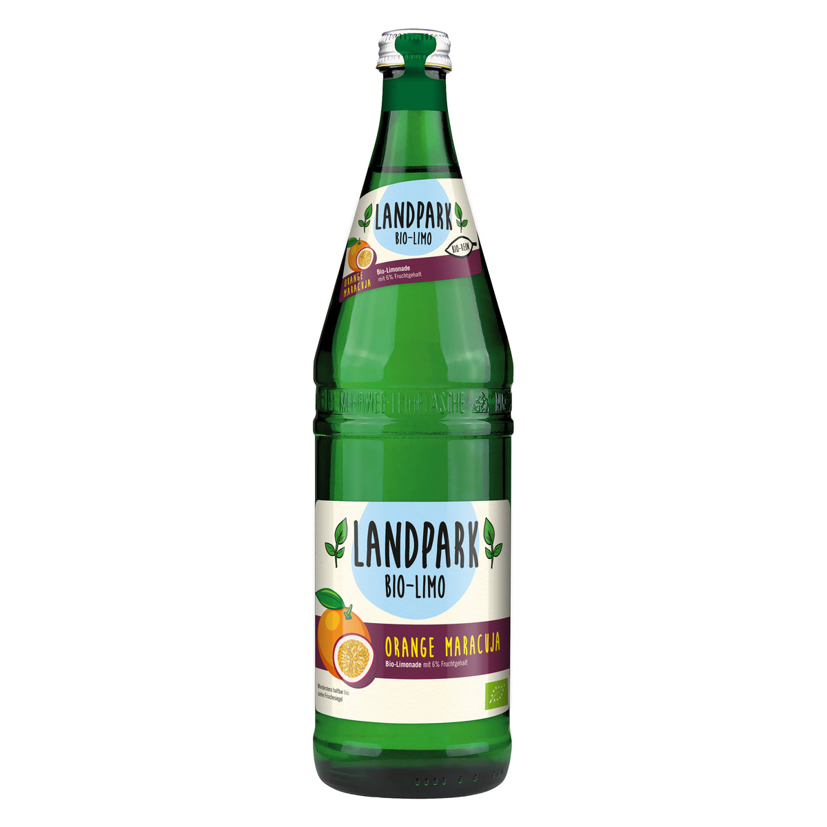 570172 Voda minerální s příchutí pomeranče a marakuji bez cukru 750 ml BIO LANDPARK-1