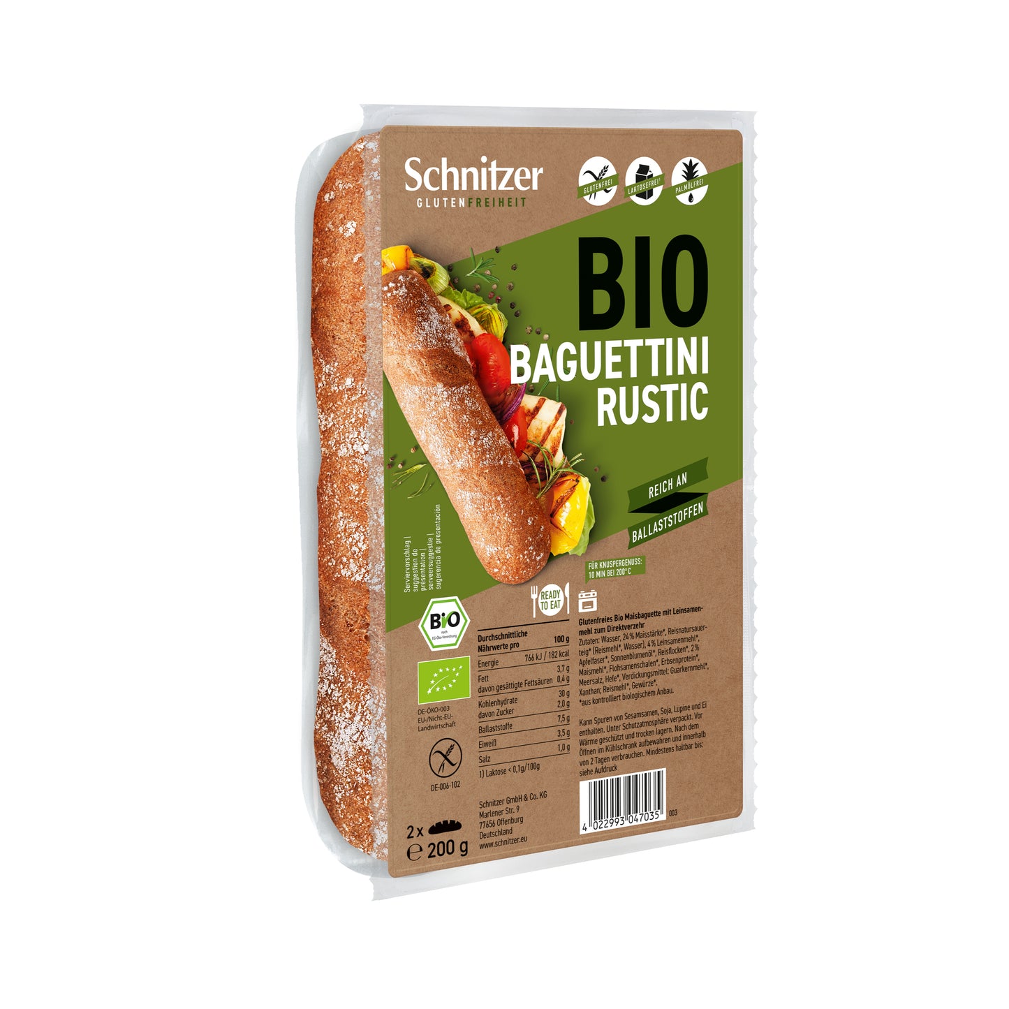 610098 Bagety rustikální mini bezlepkové 200 g BIO SCHNITZER-1