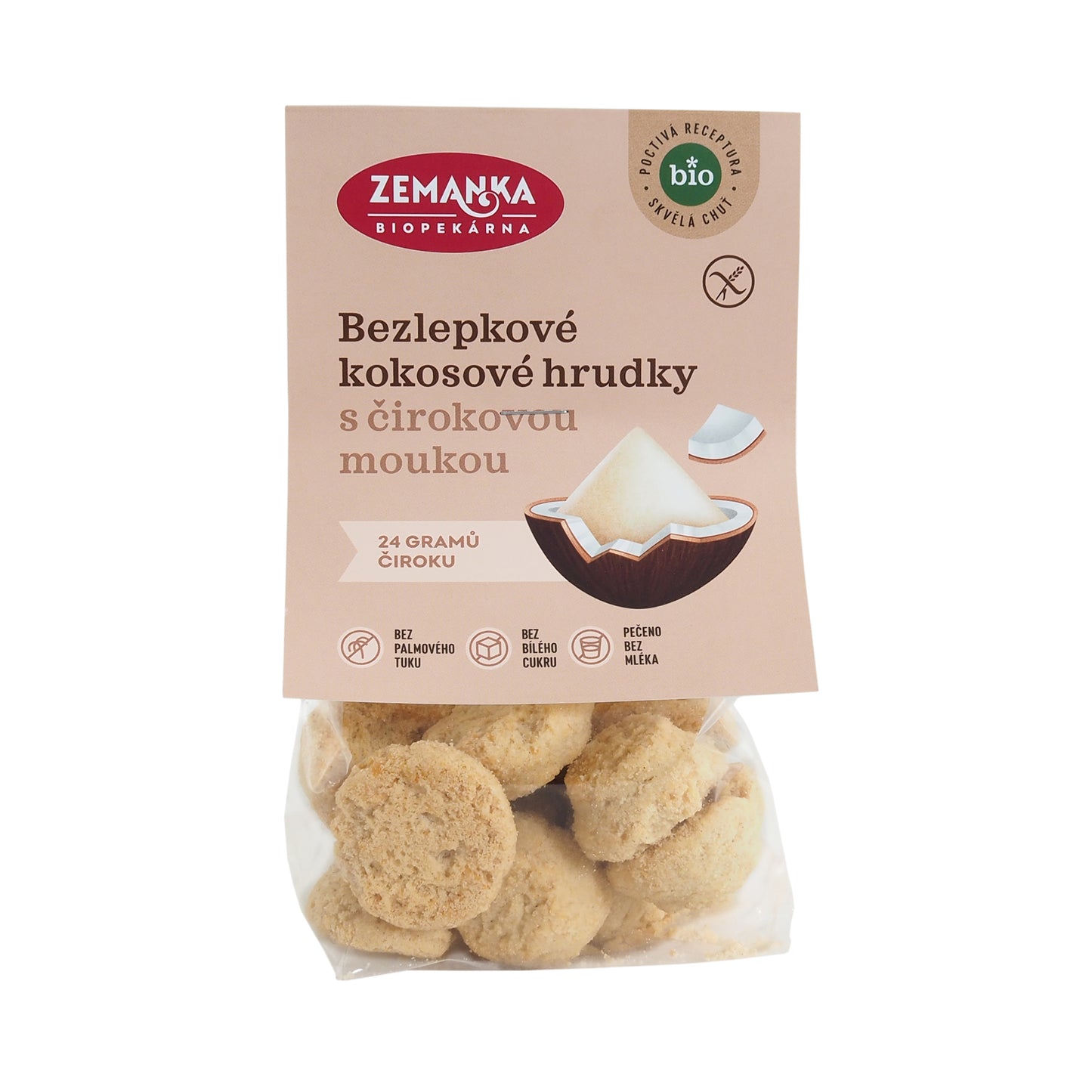 630174 Sušenky kokosové s čirokem bezlepkové 100 g BIO ZEMANKA-1