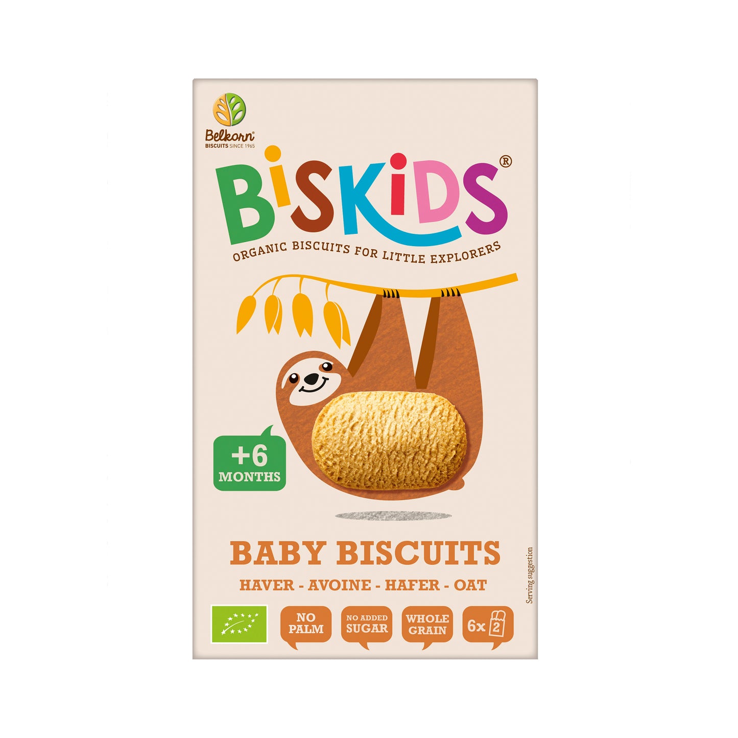 630339 Sušenky celozrnné ovesné bez přidaného cukru dětské 6M+ 120 g BIO BISKIDS-1