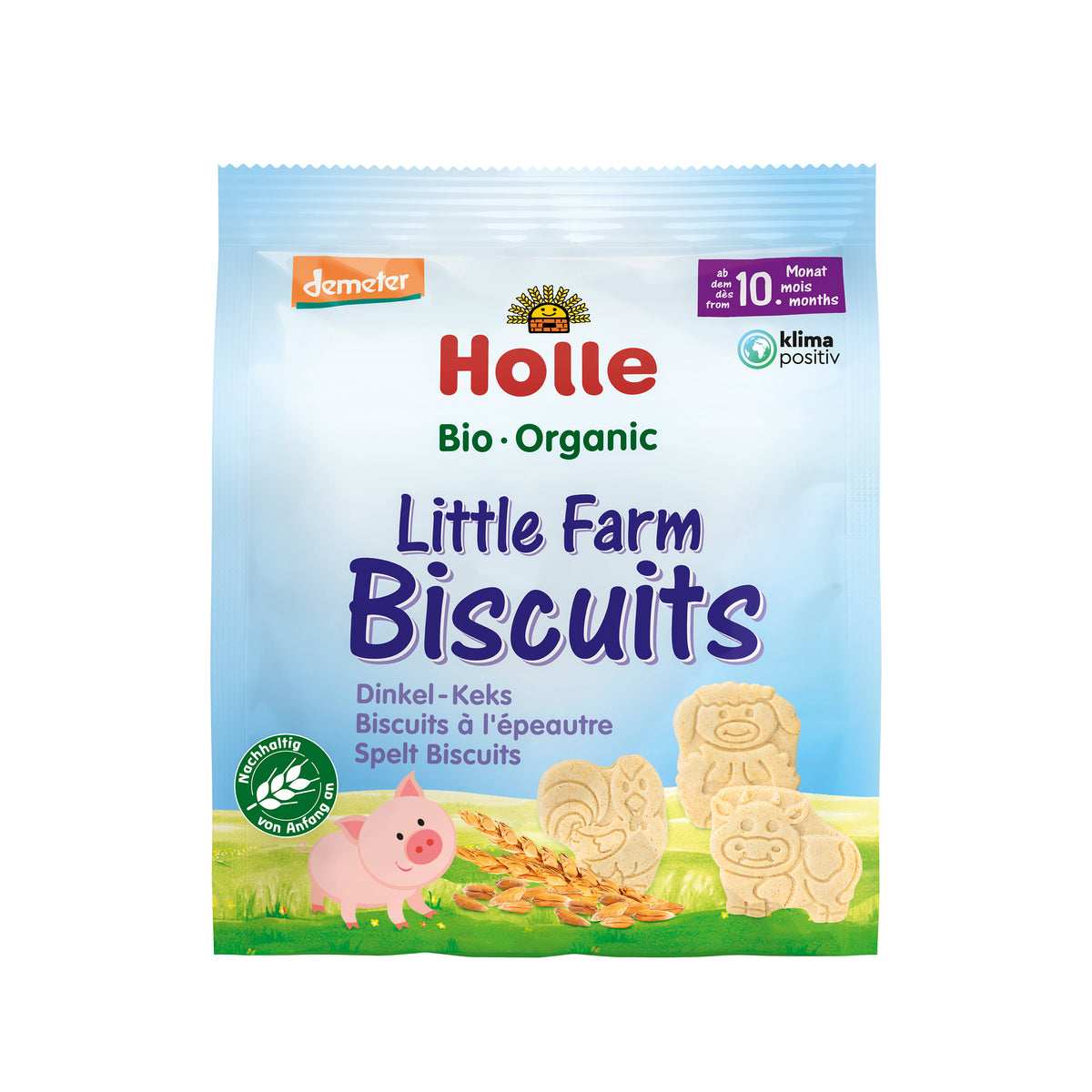 630432 Sušenky špaldové zvířátka 100 g BIO HOLLE