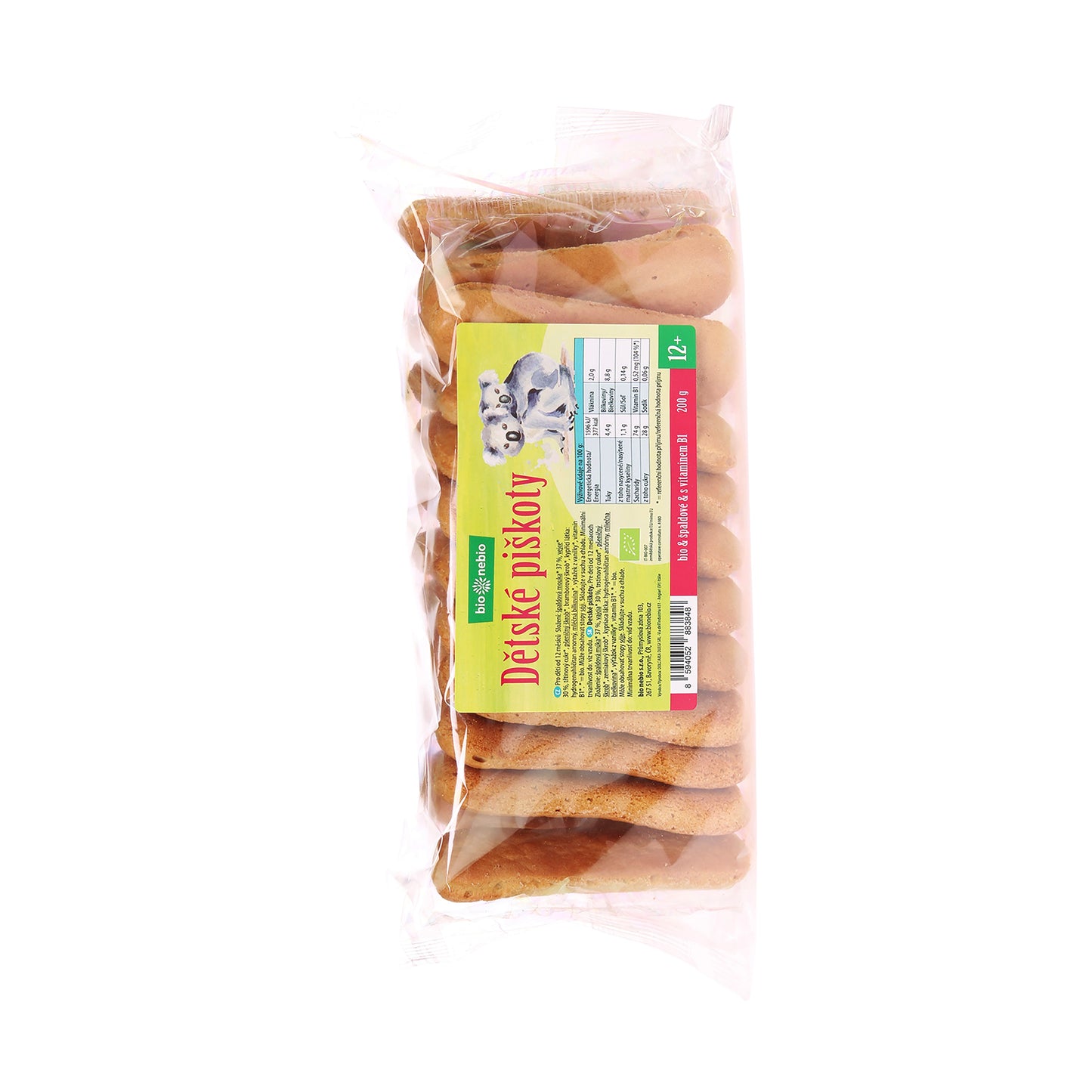 635194 Piškoty špaldové dětské 200 g BIO BIO NEBIO-1