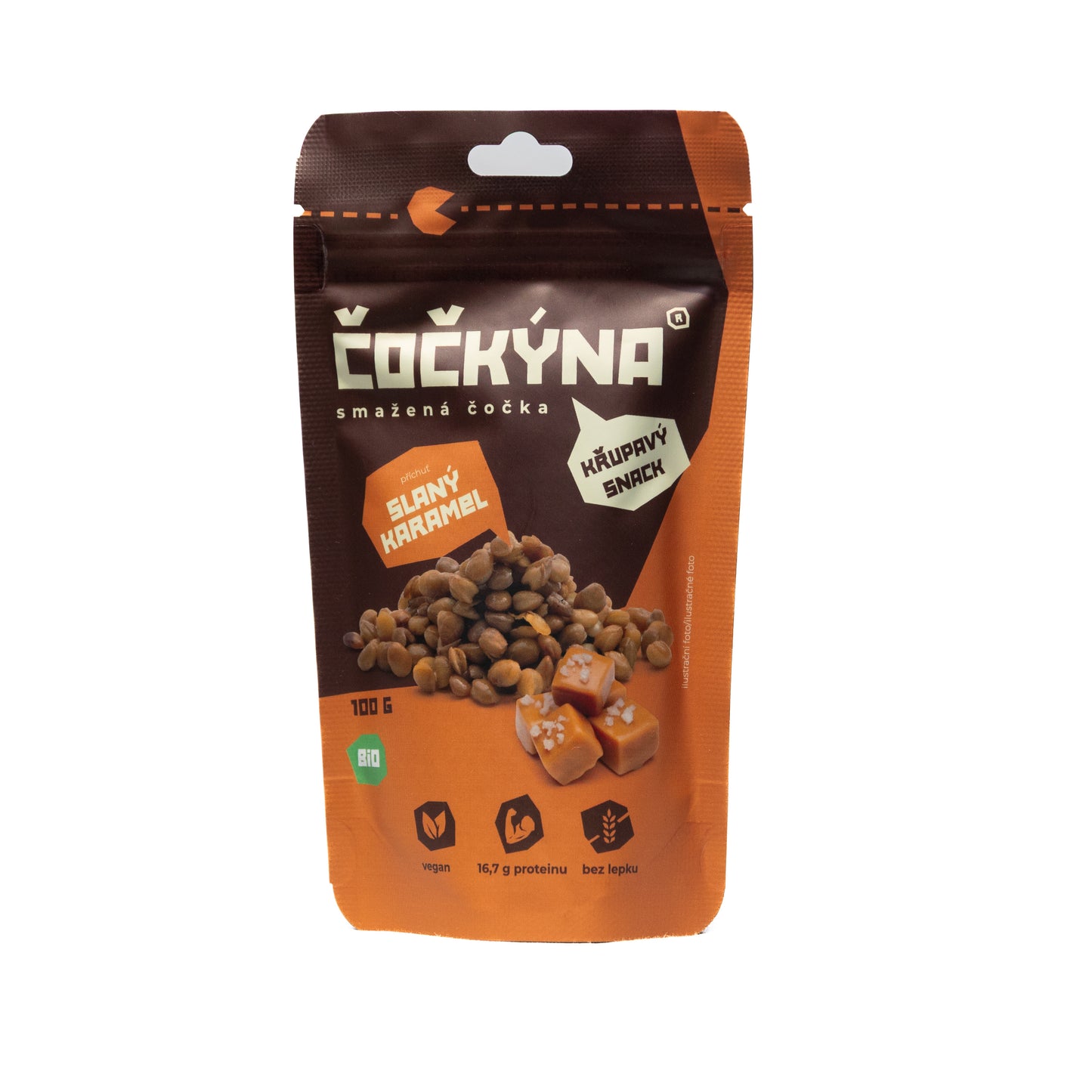 640132 Čočka smažená - slaný karamel 100 g BIO ČOČKÝNA-1