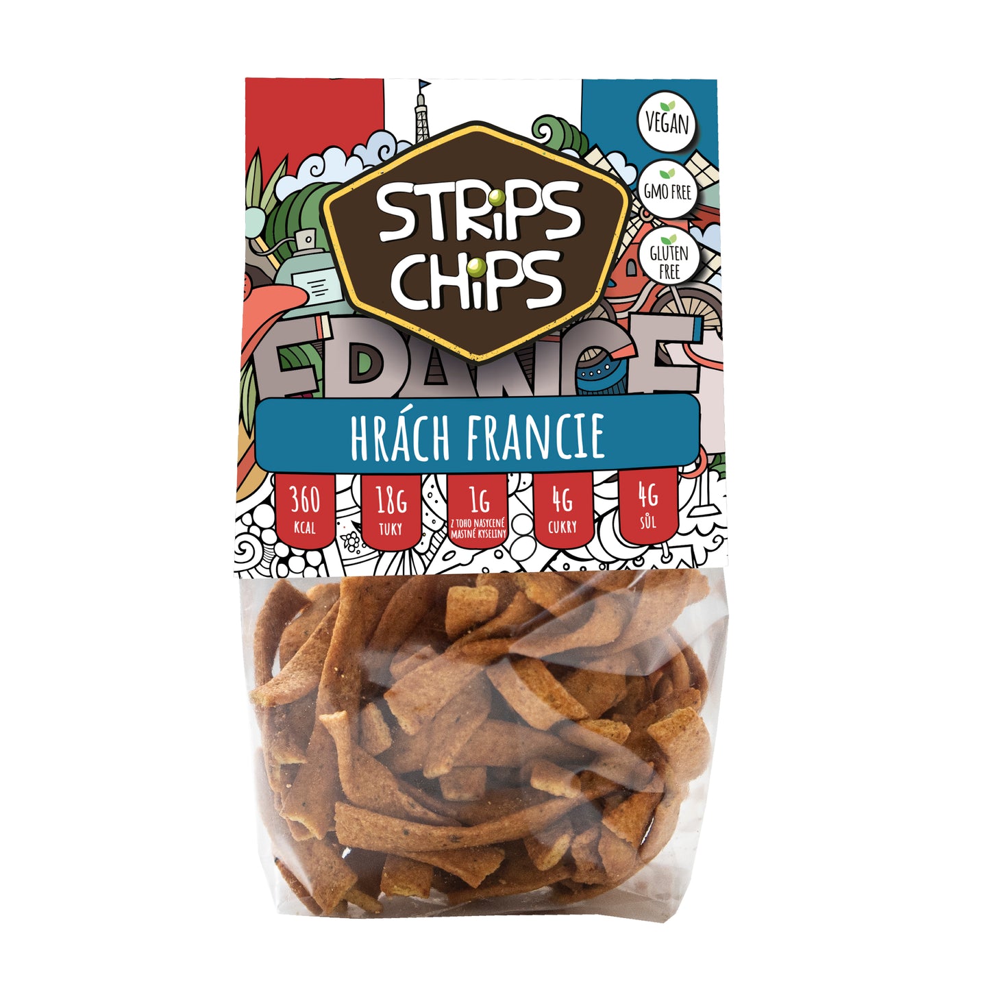 645044 Krekry luštěninové Francie 80 g STRIPS CHIPS-1