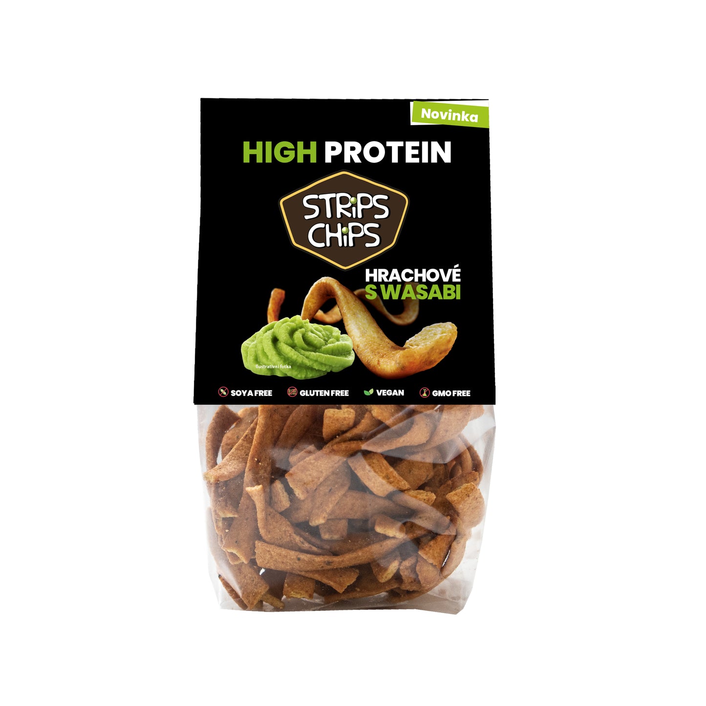 645051 Krekry luštěninové s hrachem Wasabi 80 g STRIPS CHIPS-1