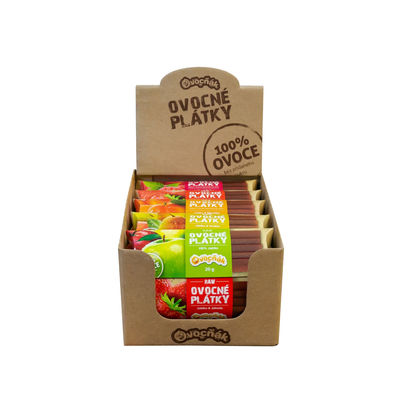662272 Plátky mix 5 příchutí 20 ks x 20 g OVOCŇÁK-1