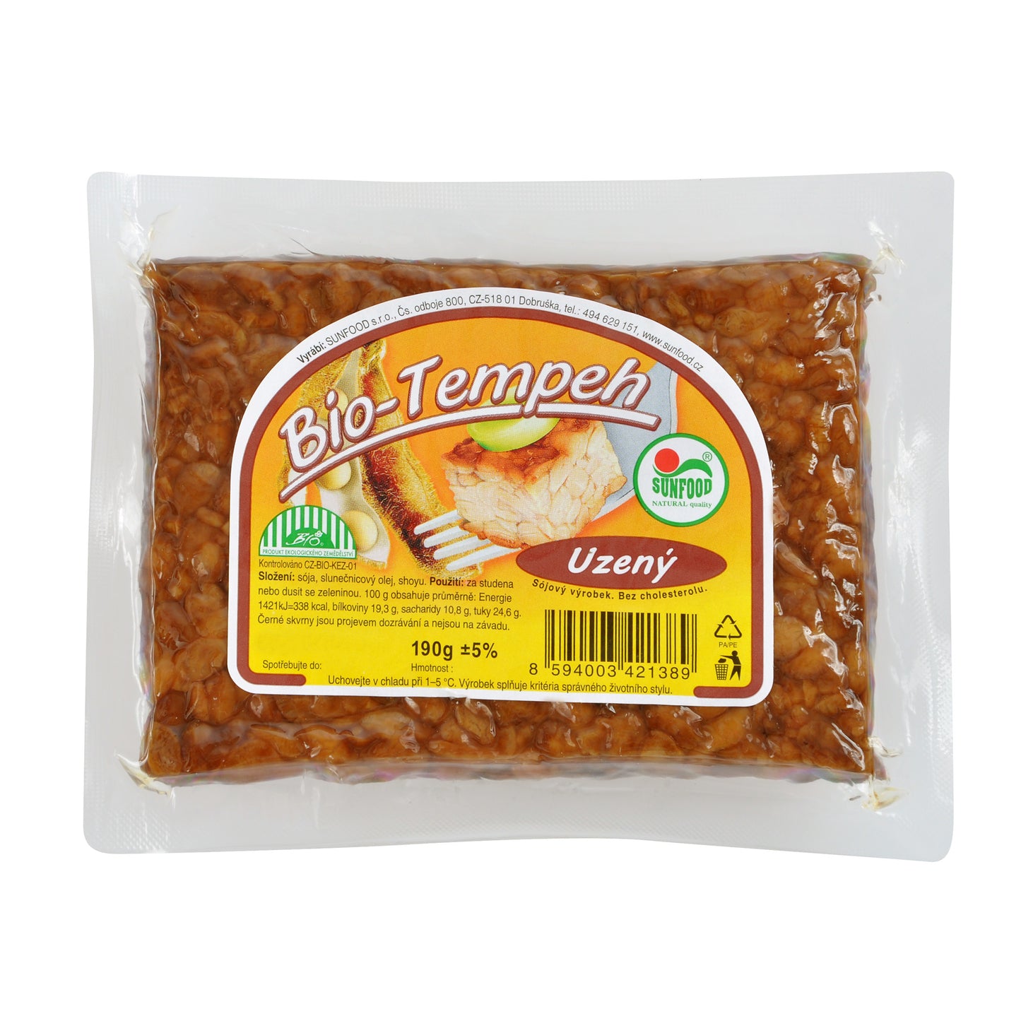 710002 Tempeh uzený 190 g BIO SUNFOOD-1