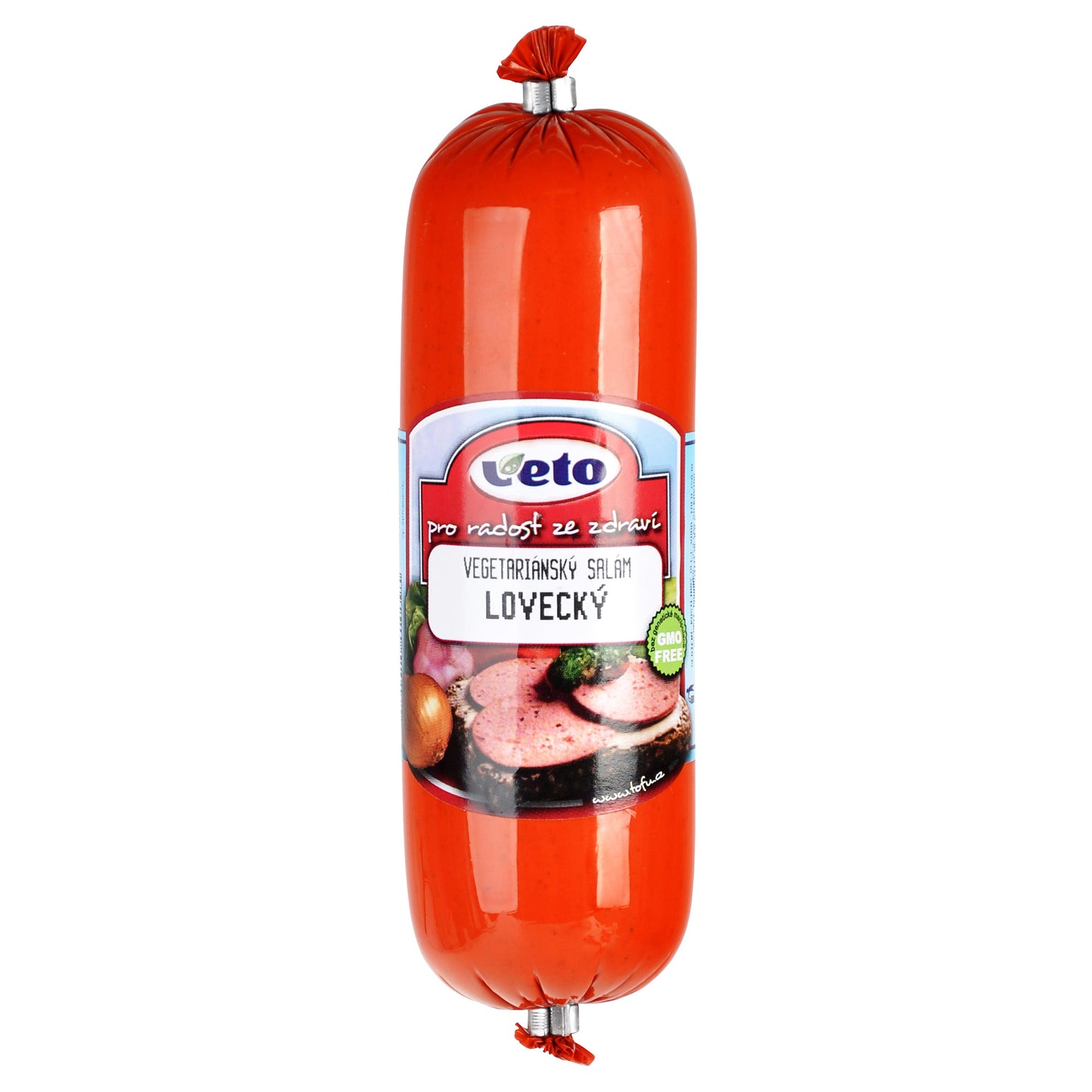 712020 Salám lovecký vegetariánský 220 g   VETO ECO-1