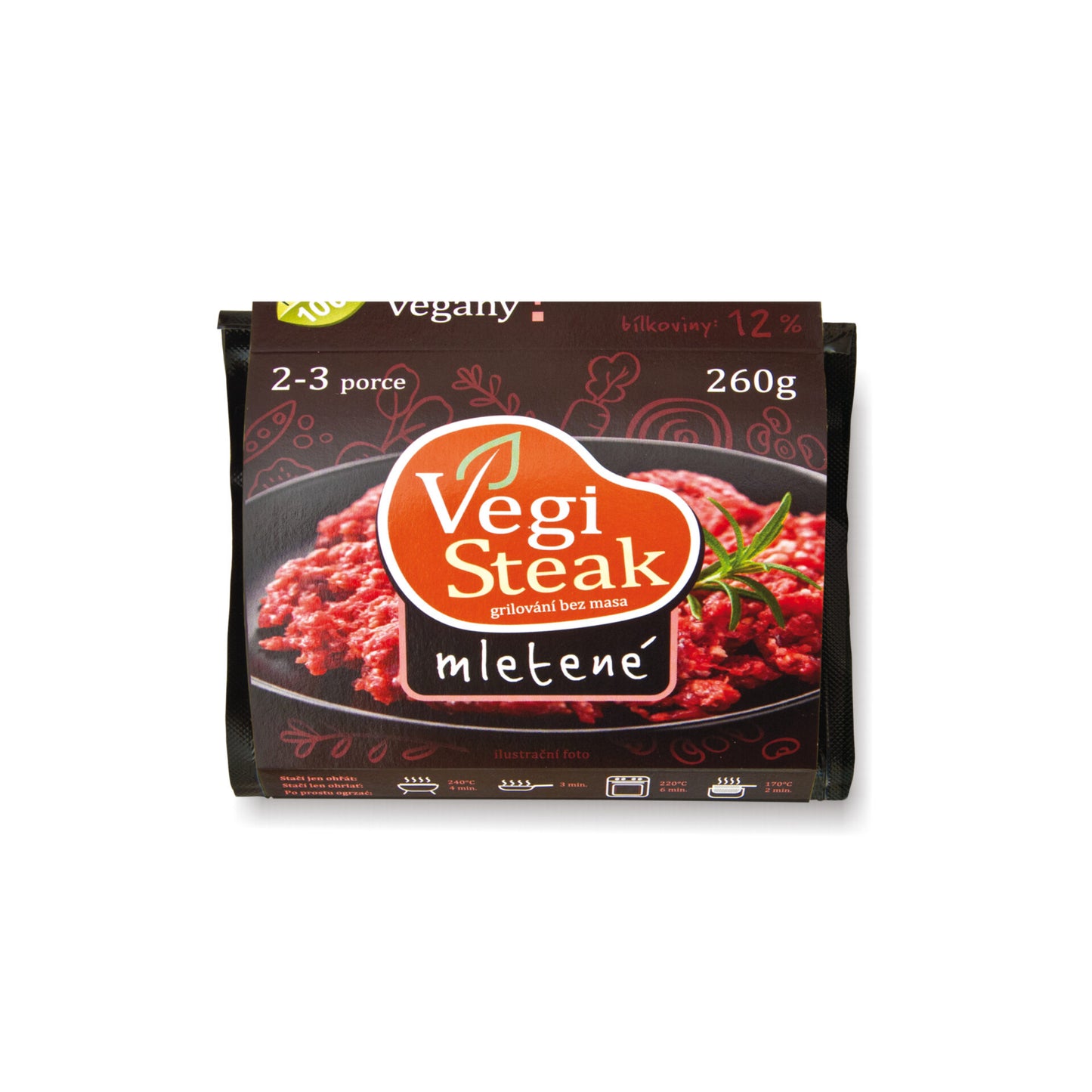 712134 Vegi steak mletené 260 g VETO ECO-4