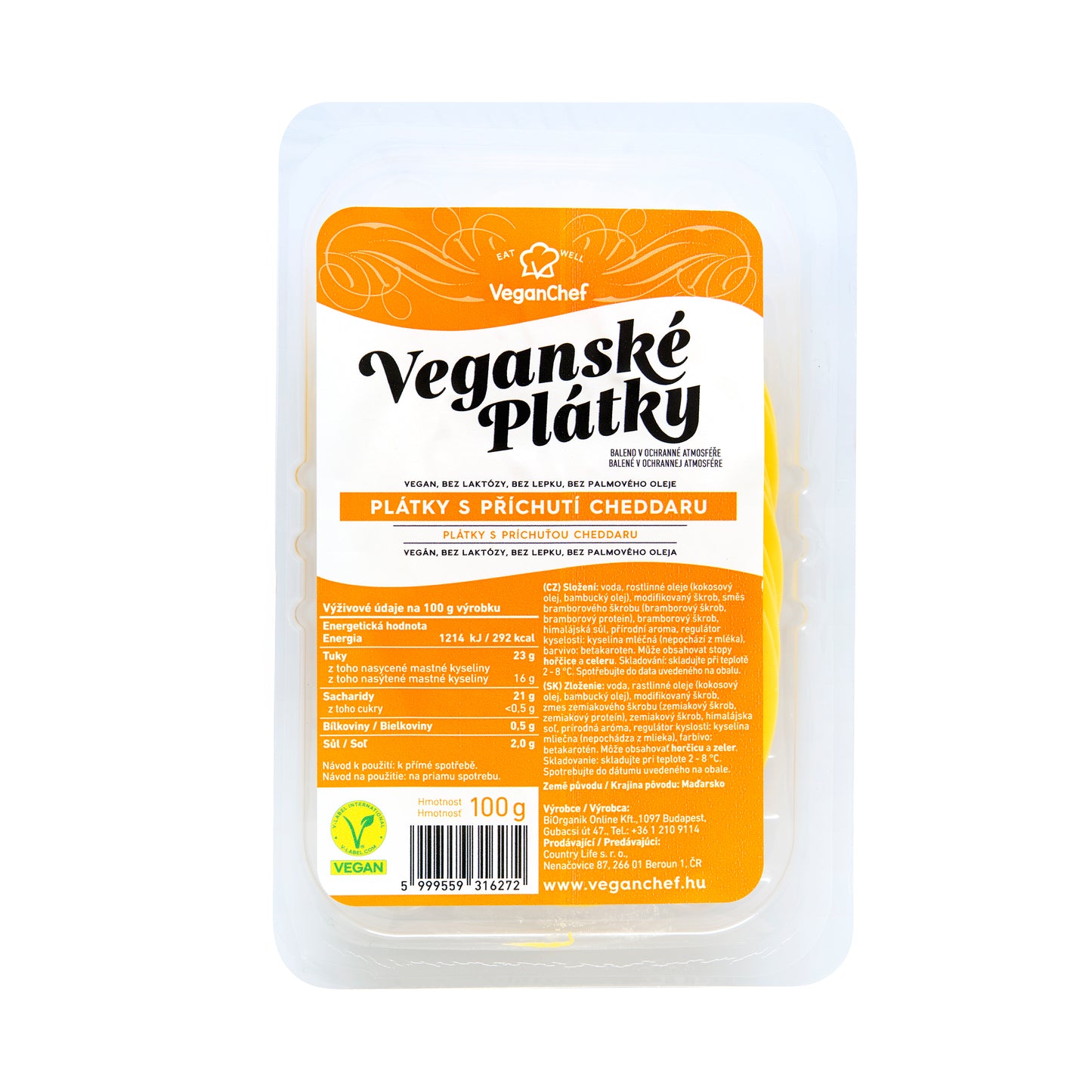 712177 Plátky s příchutí cheddaru 100 g BIORGANIK-1
