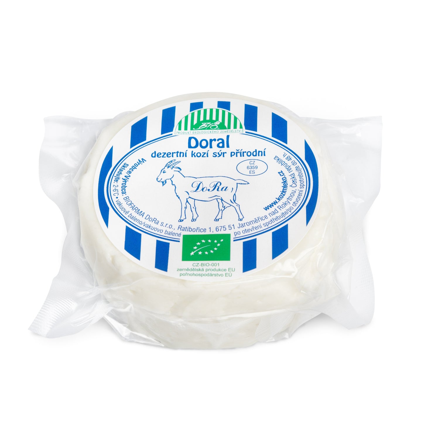 720205 Sýr kozí přírodní dezertní 100 g BIO BIOFARMA DORA-1