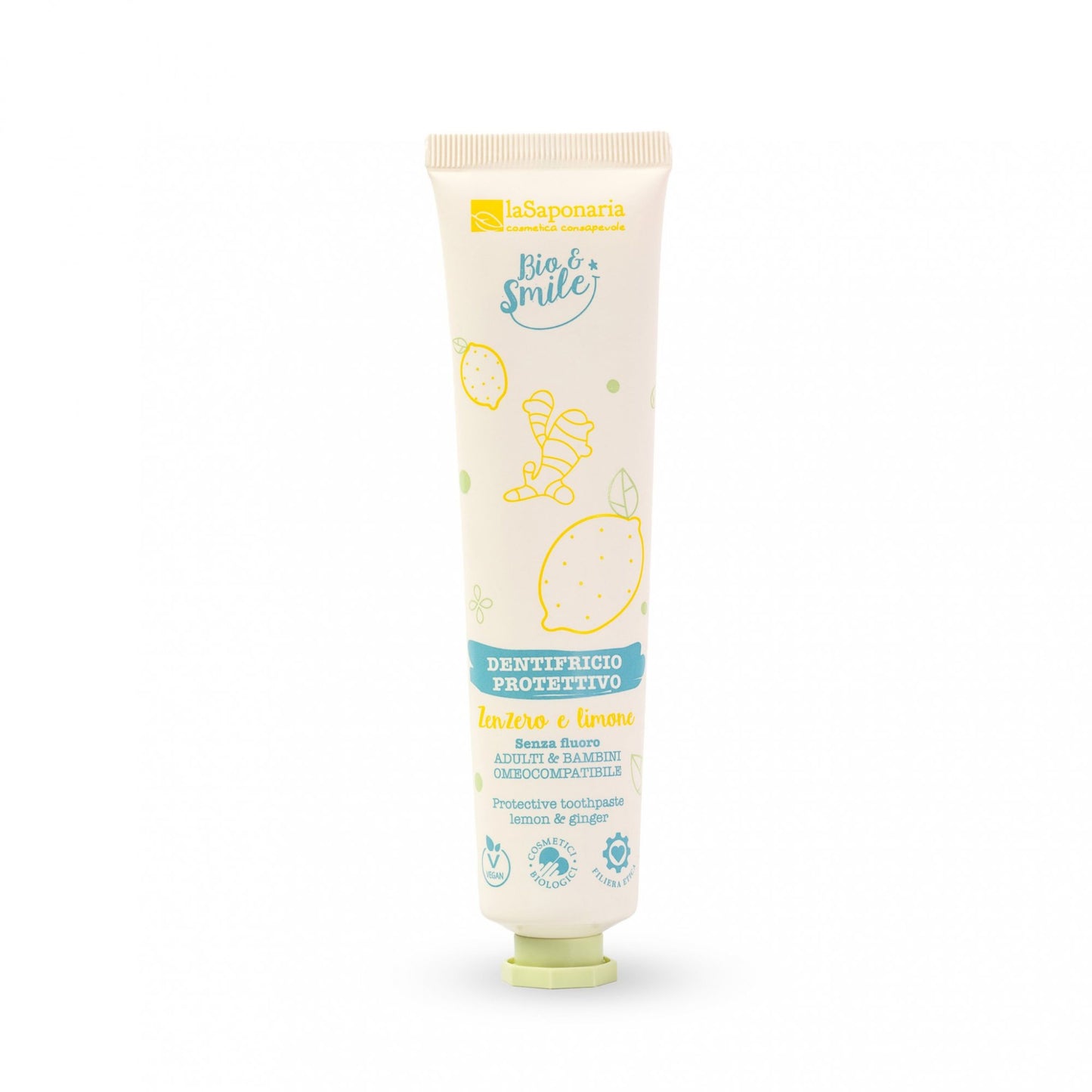Pasta zubní ochranná - zázvor a citrón 75 ml BIO LA SAPONARIA