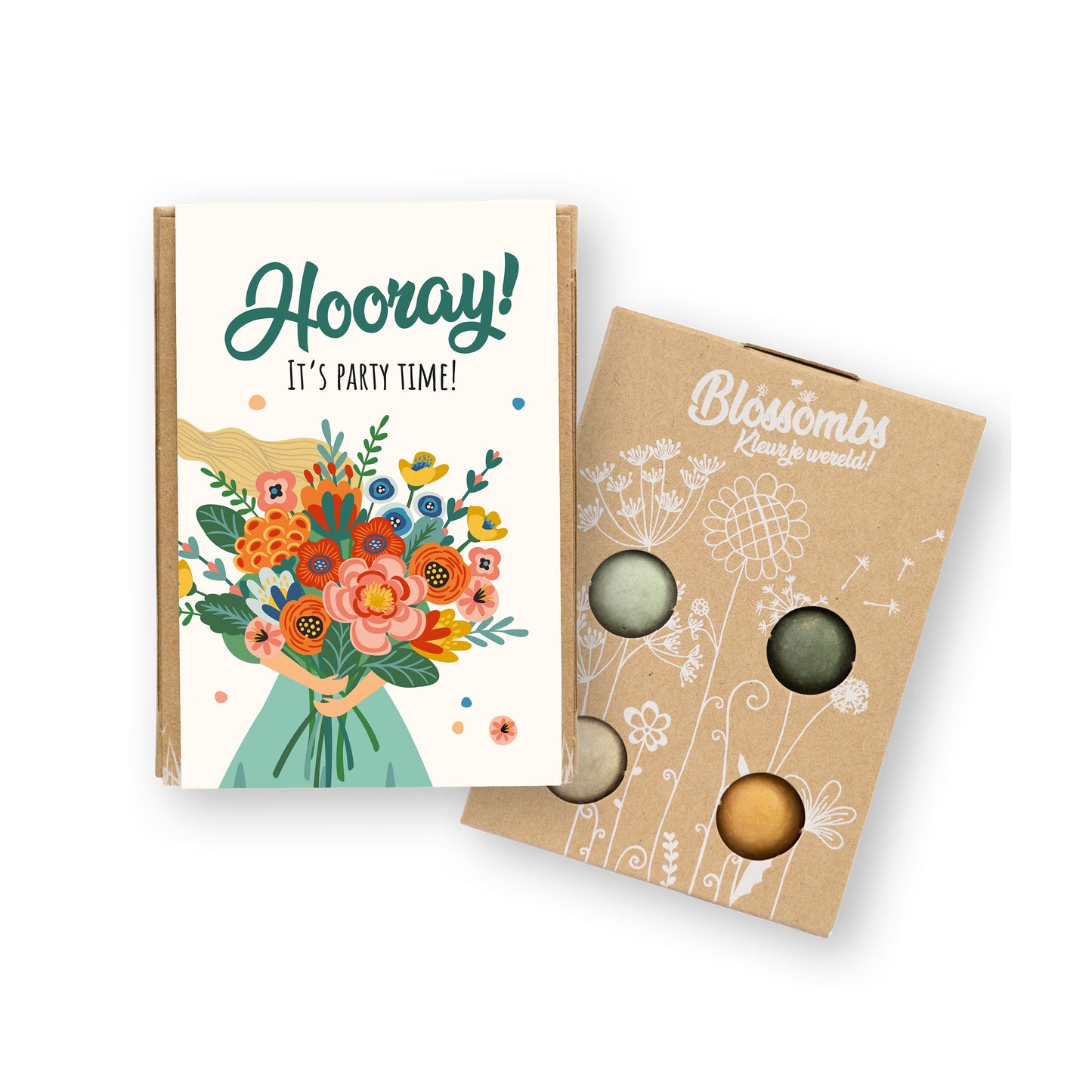 900107 Bomby semínkové - Dárková sada mini - Party 4 ks BLOSSOMBS-1