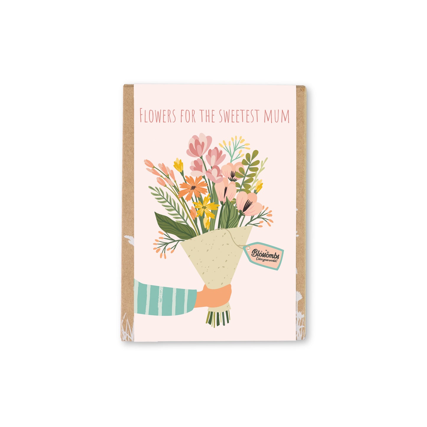 900112 Bomby semínkové - Dárková sada mini "Pro nejlepší maminku"- Kytice 4 ks BLOSSOMBS-1