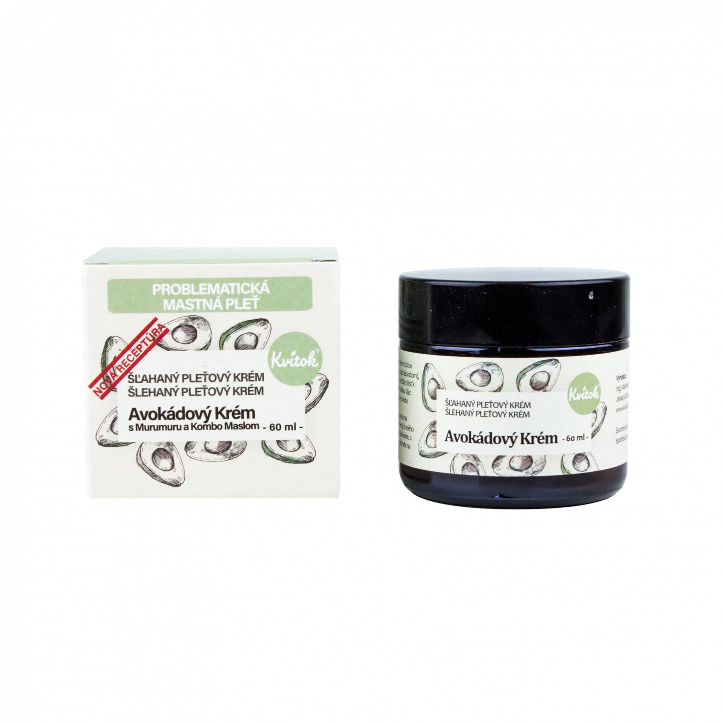 900294 Krém avokádový pro mastnou a problematickou pleť 60 ml KVITOK-1
