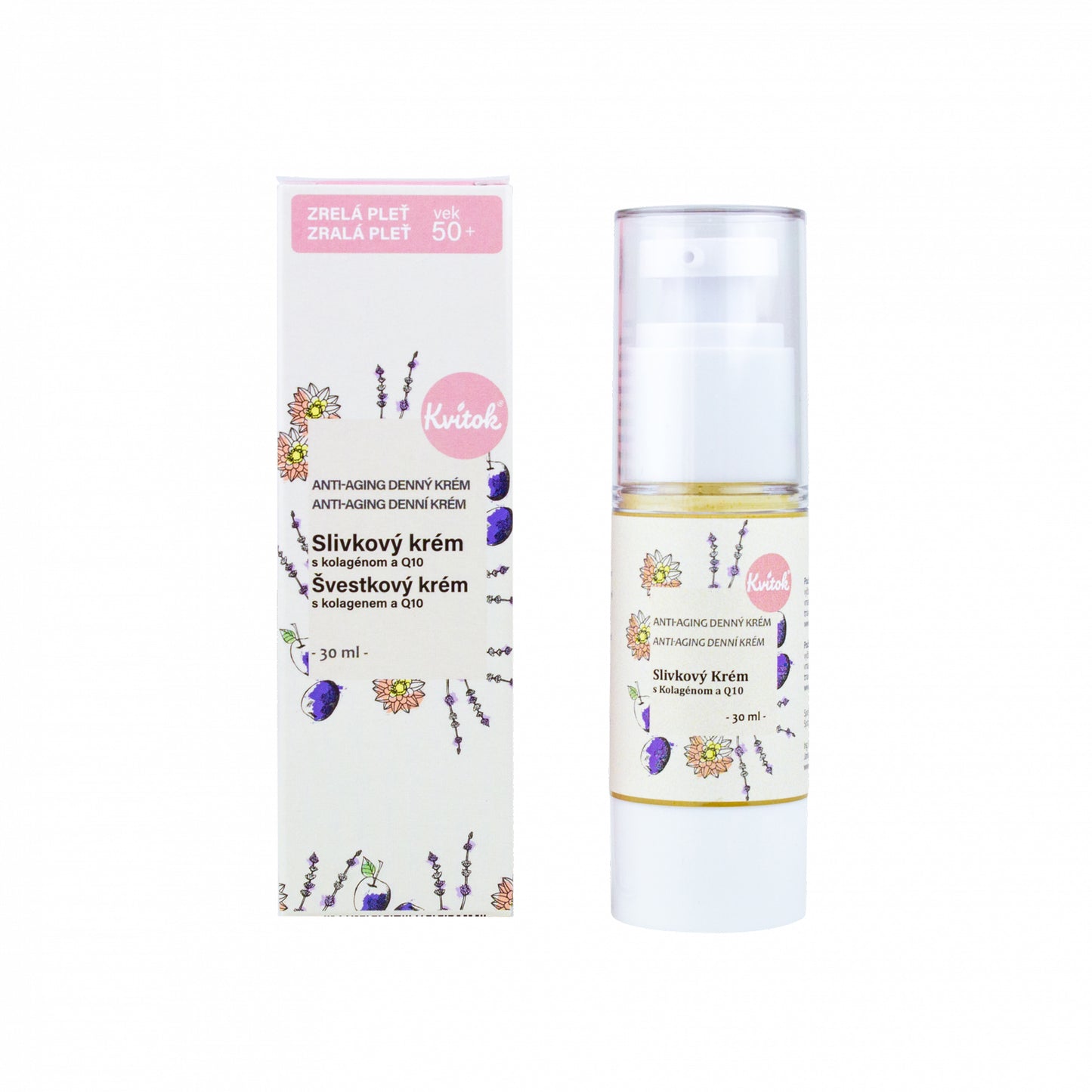 900313 Krém denní švestkový pro zralou pleť 50+ 30 ml KVITOK-1