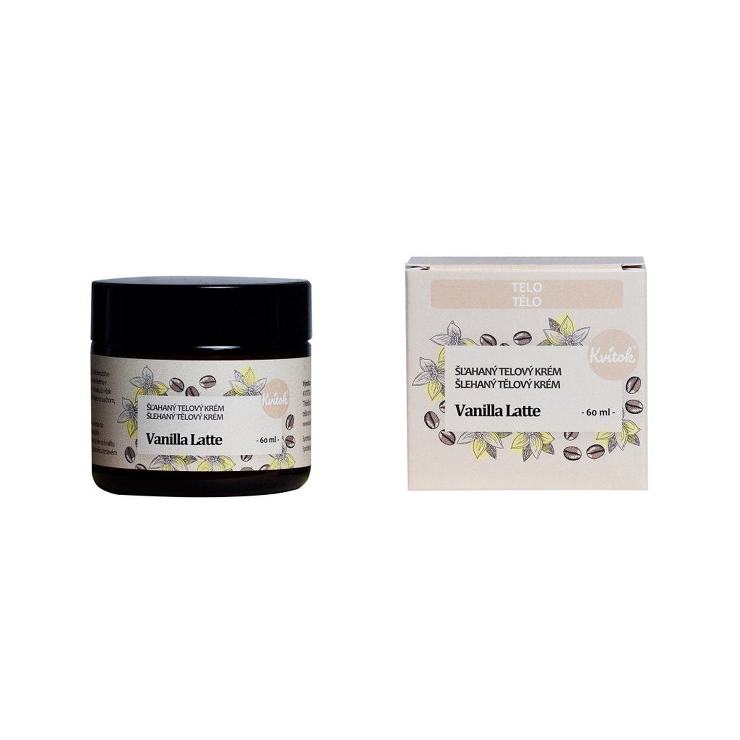 900460 Krém tělový šlehaný bambucký Vanilla Latté 60 ml KVITOK-1