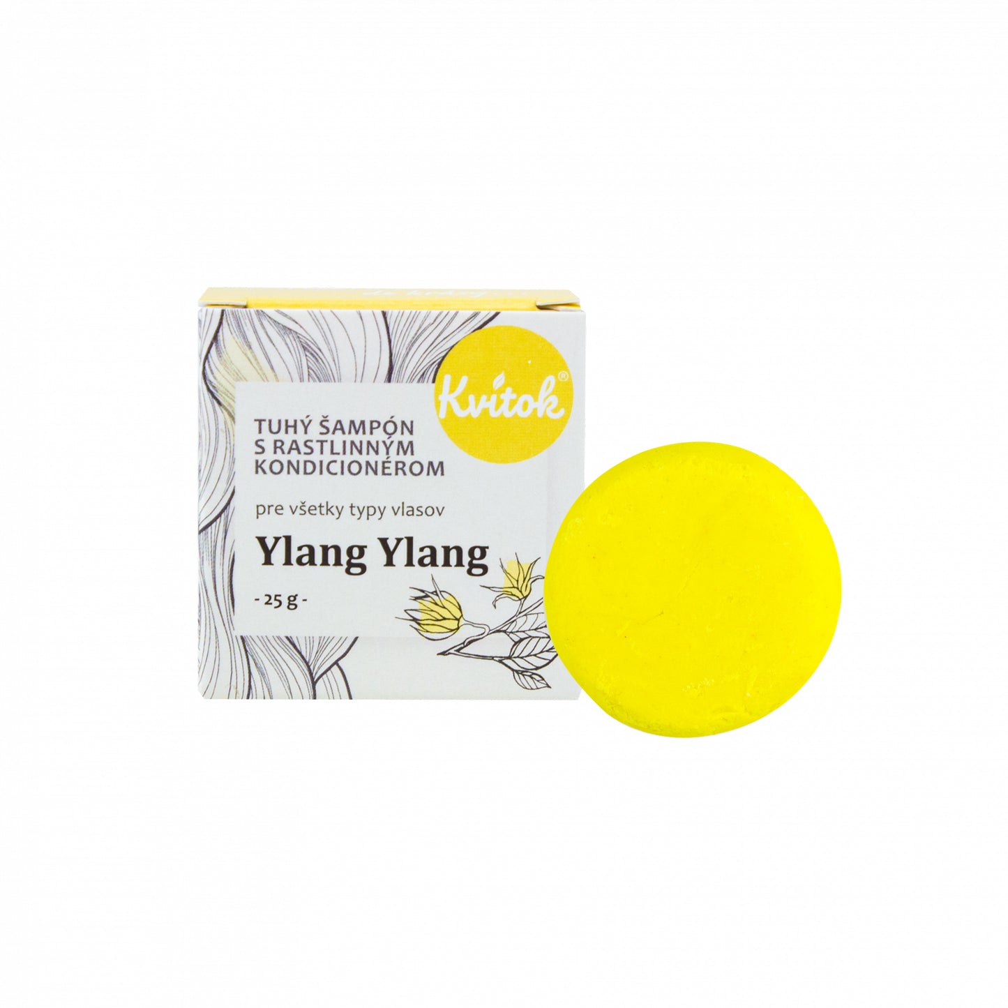 900473 Šampon tuhý s kondicionérem pro světlé vlasy Ylang Ylang 50 g KVITOK-1