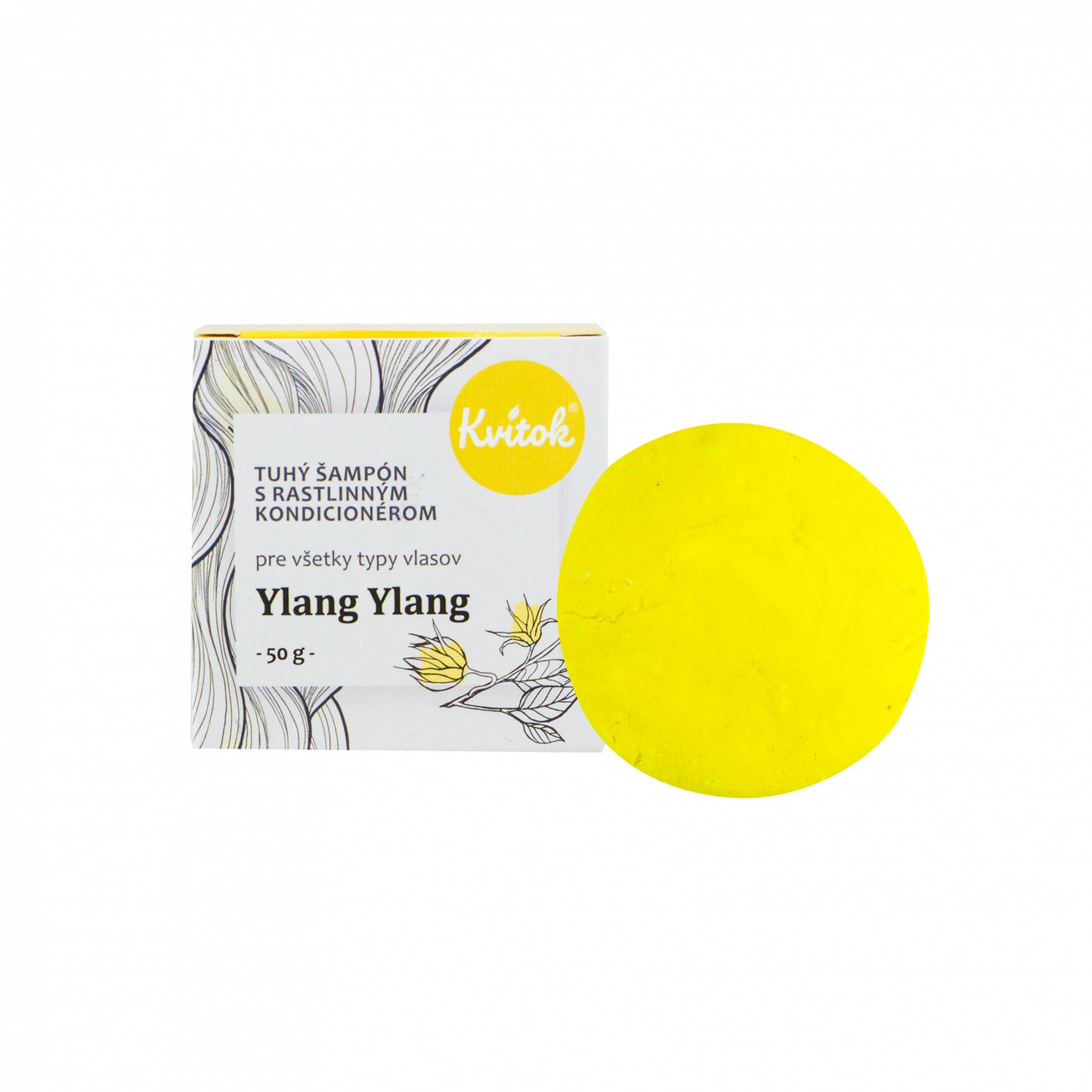 900474 Šampon tuhý s kondicionérem pro světlé vlasy Ylang Ylang 25 g KVITOK-1