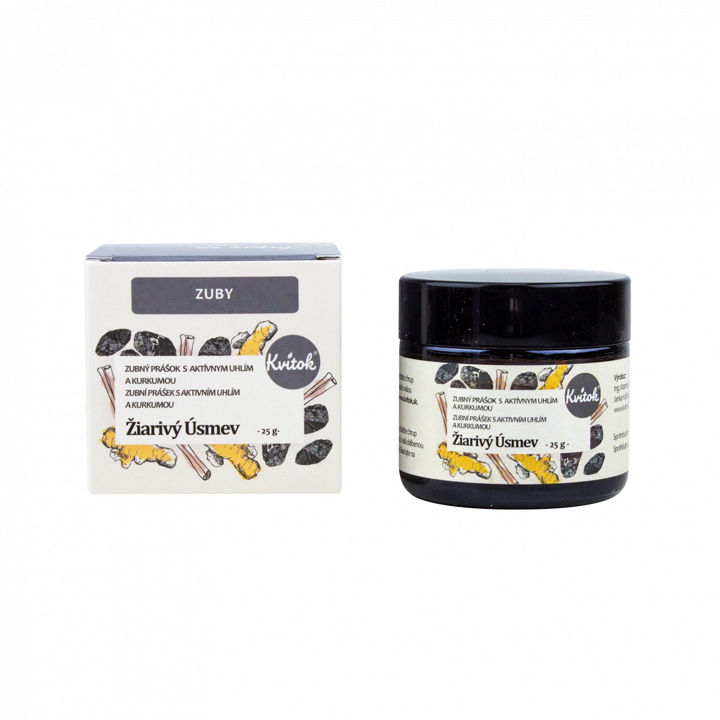 900482 Prášek zubní Zářivý úsměv 25 g KVITOK-1