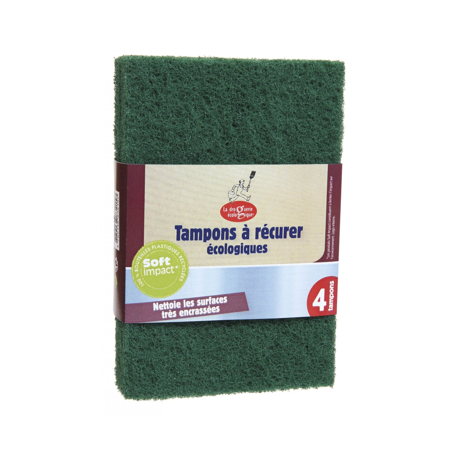 900483 Houbičky na špinavé povrchy drsnější 4 ks LA DROGUERIE ECOLOGIQUE BY ECODIS-1