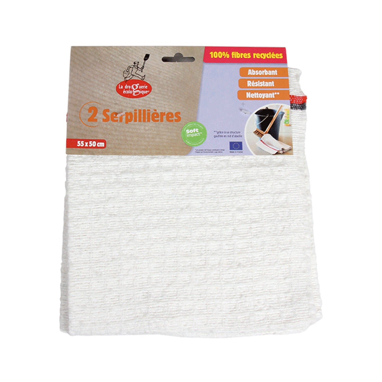 900493 Sada hadrů na podlahu z rec. vláken 2 ks LA DROGUERIE ECOLOGIQUE BY ECODIS-1