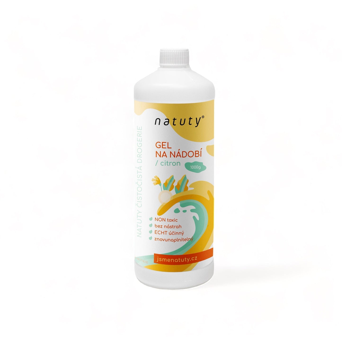 900707 Gel na nádobí s vůní citronu 1 l NATUTY-1